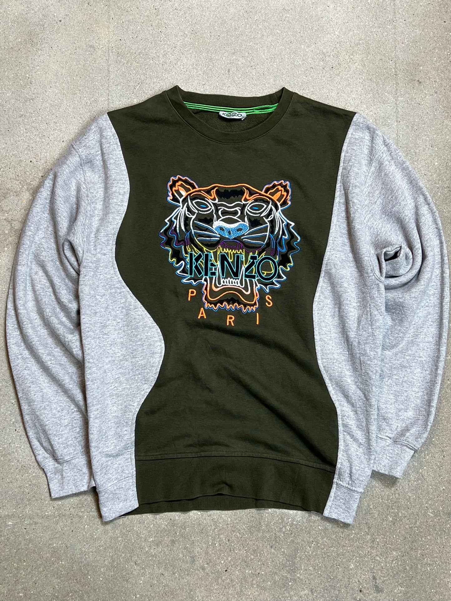 VINTAGE KENZO PARIS RENEWED UPCYCLED SWEATSHIRT (LARGE)