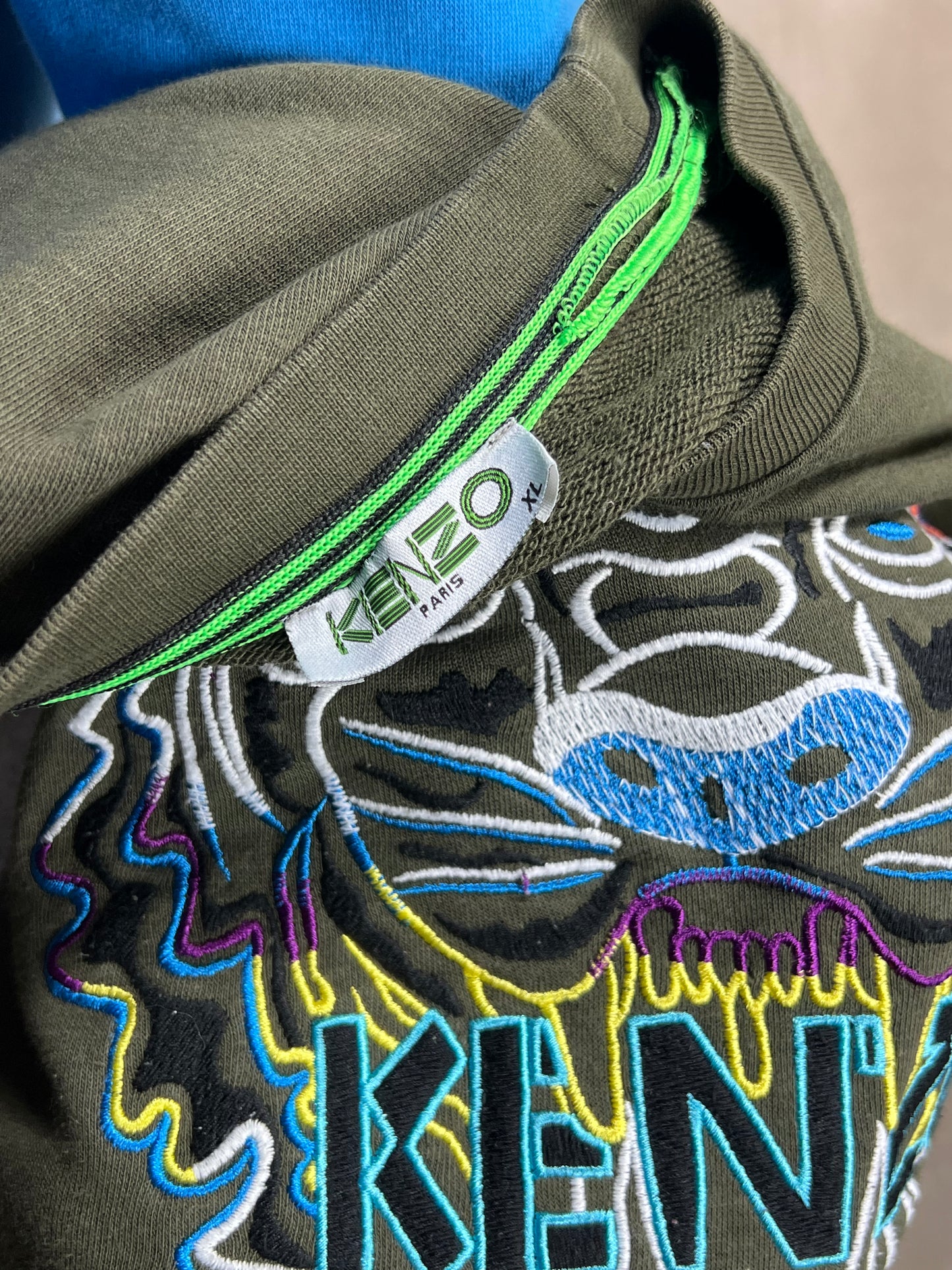 VINTAGE KENZO PARIS RENEWED UPCYCLED SWEATSHIRT (LARGE)