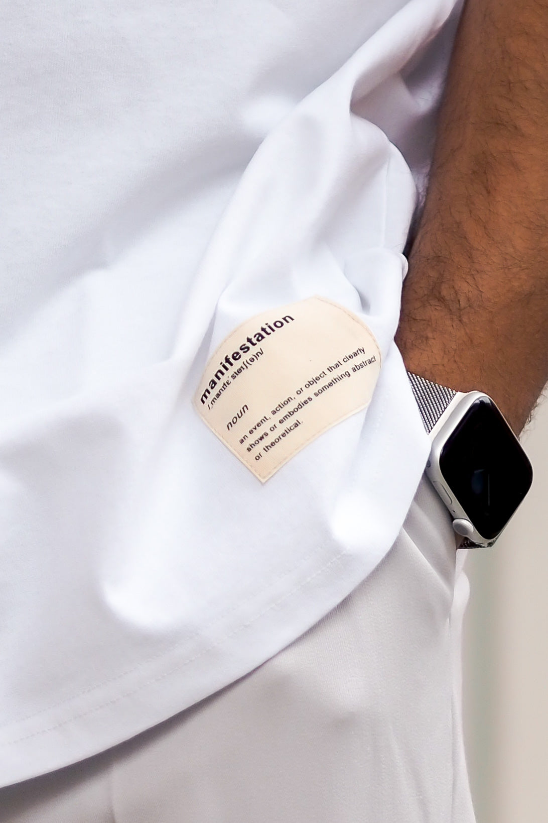 Manifestation White Heavyweight Hemp Tee