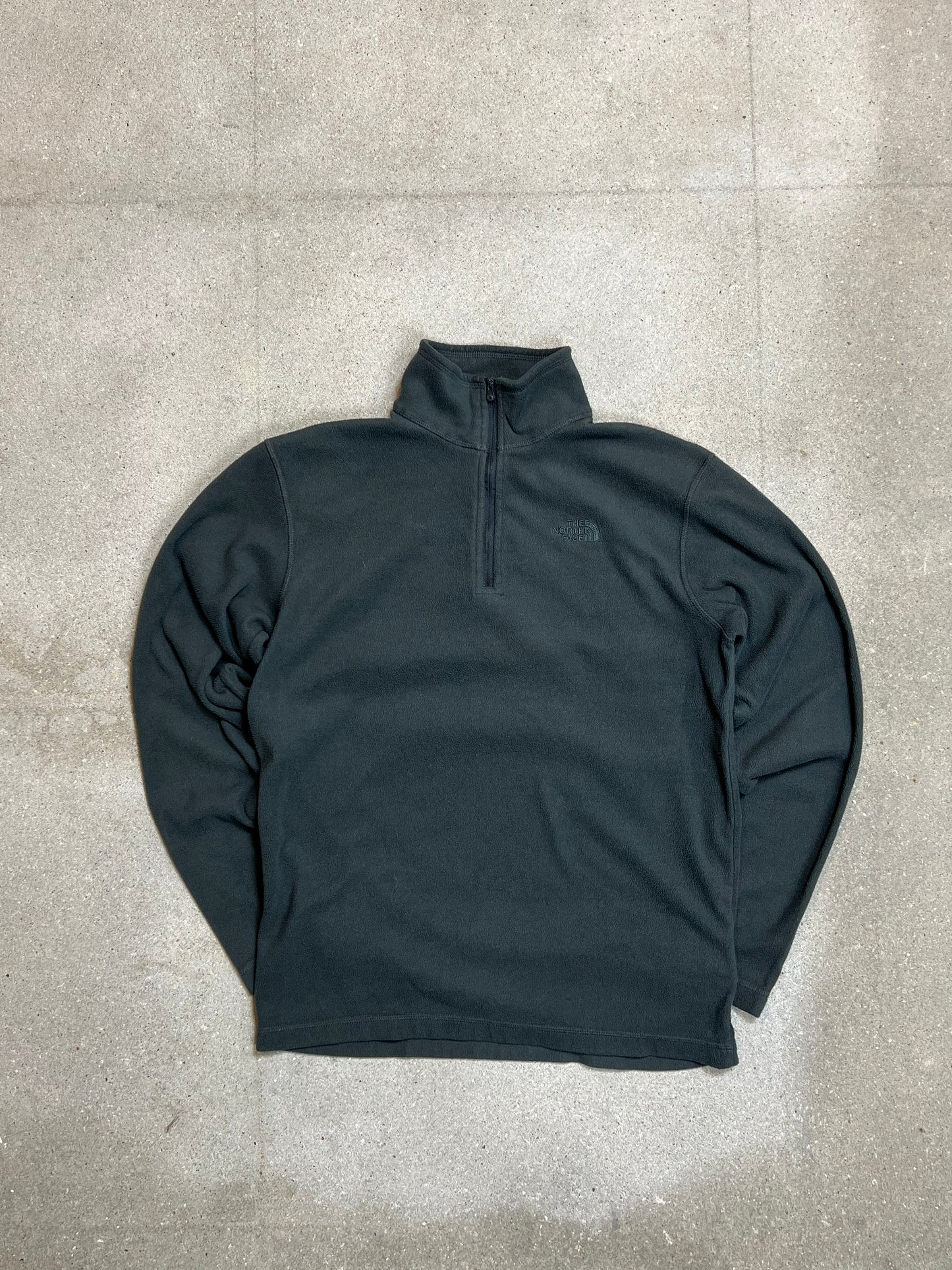 GREY VINTAGE THE NORTH FACE QUARTER ZIP FLEECE (SMALL)
