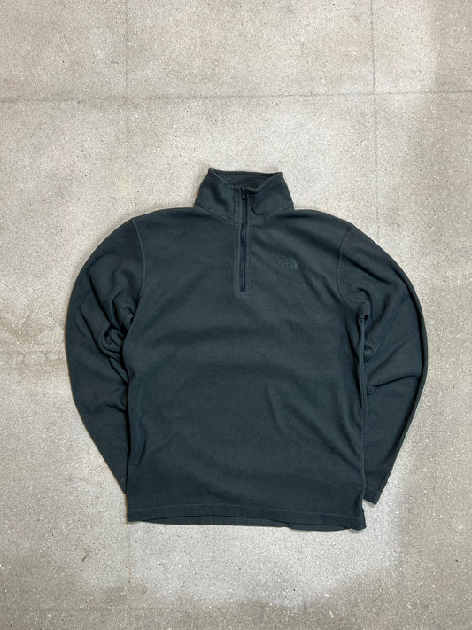 GREY VINTAGE THE NORTH FACE QUARTER ZIP FLEECE (SMALL)