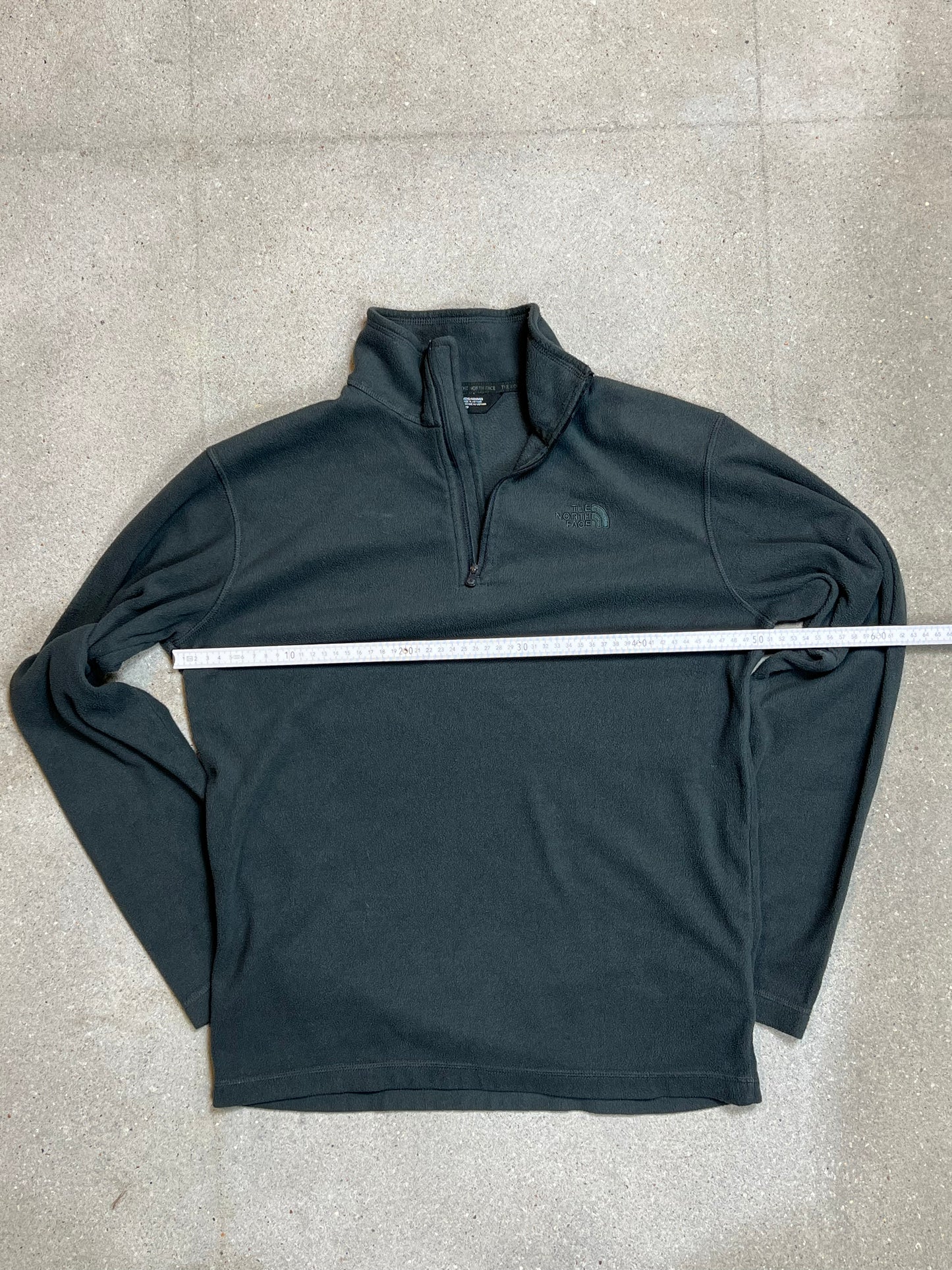 GREY VINTAGE THE NORTH FACE QUARTER ZIP FLEECE (SMALL)