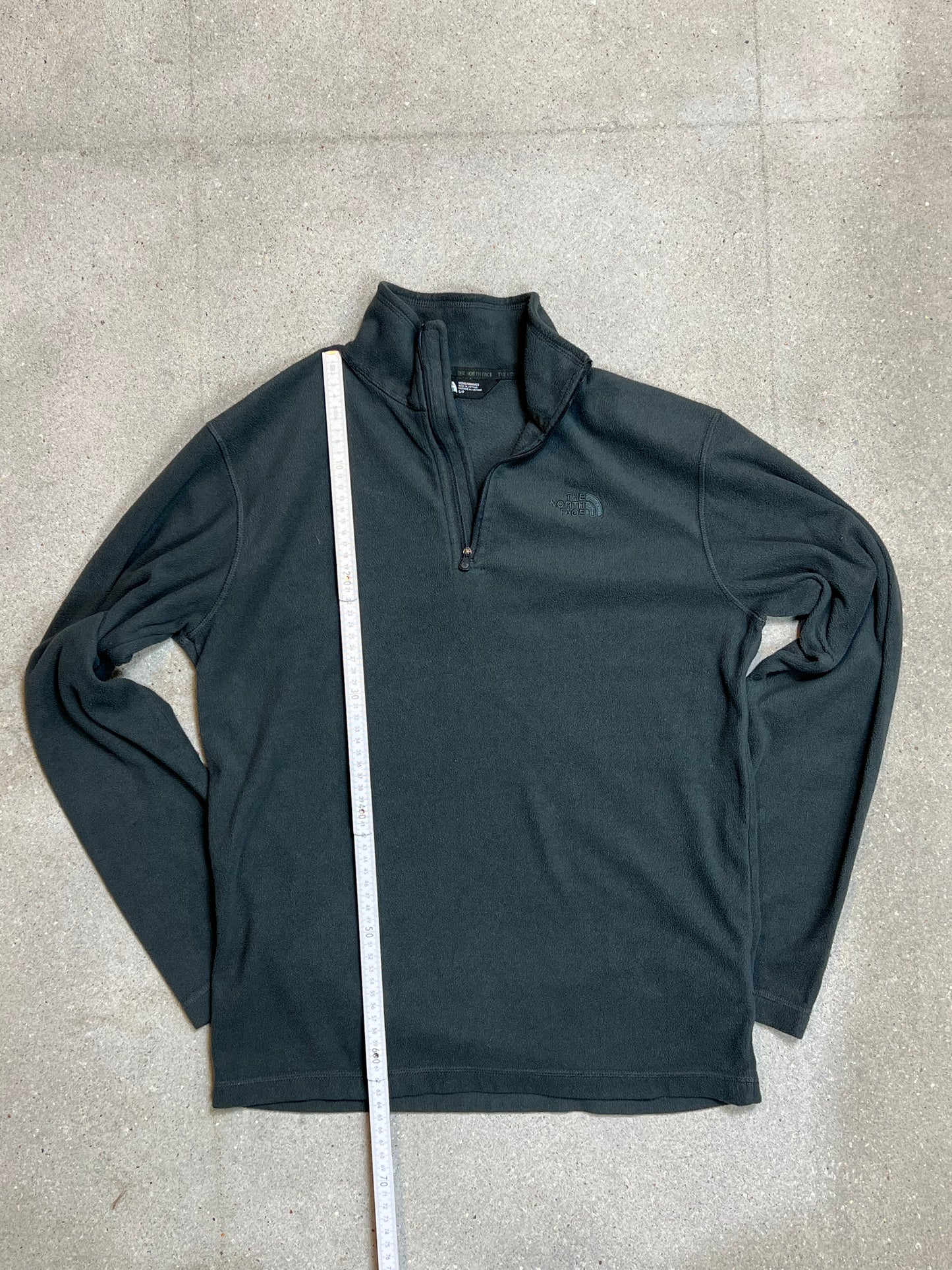GREY VINTAGE THE NORTH FACE QUARTER ZIP FLEECE (SMALL)