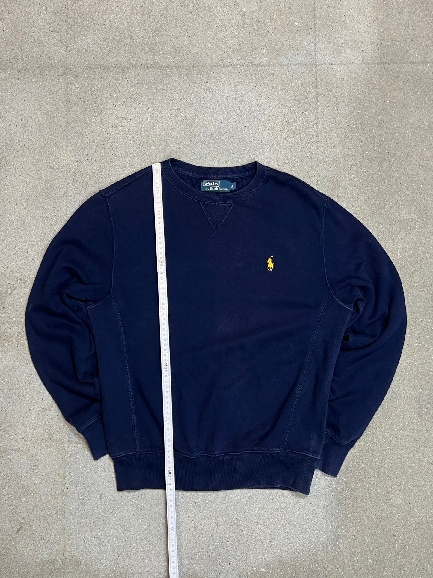 MARINEBLAUES VINTAGE-SWEATSHIRT VON RALPH LAUREN (KLEIN)