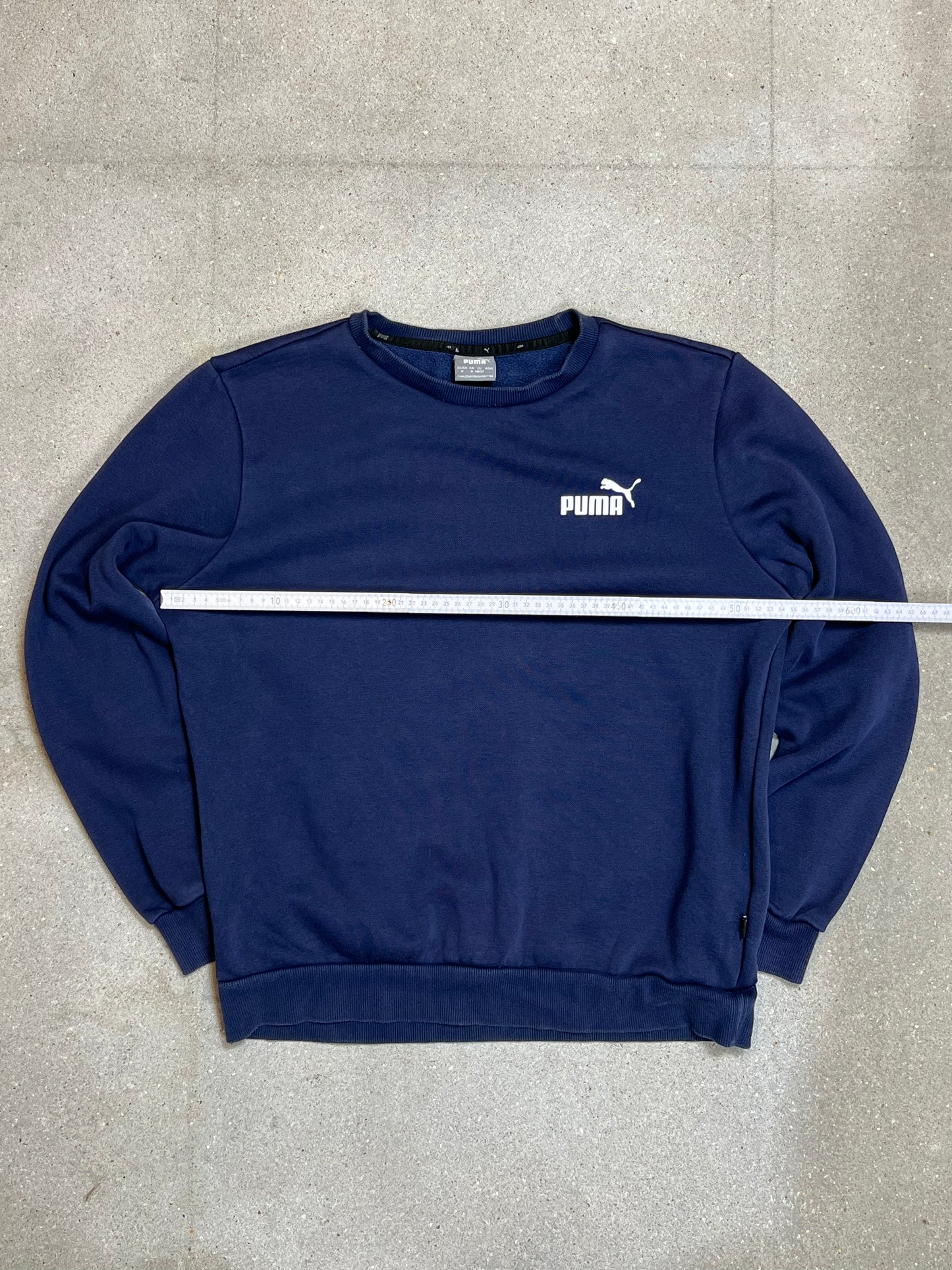 NAVY VINTAGE PUMA SWEATSHIRT (MEDIUM)