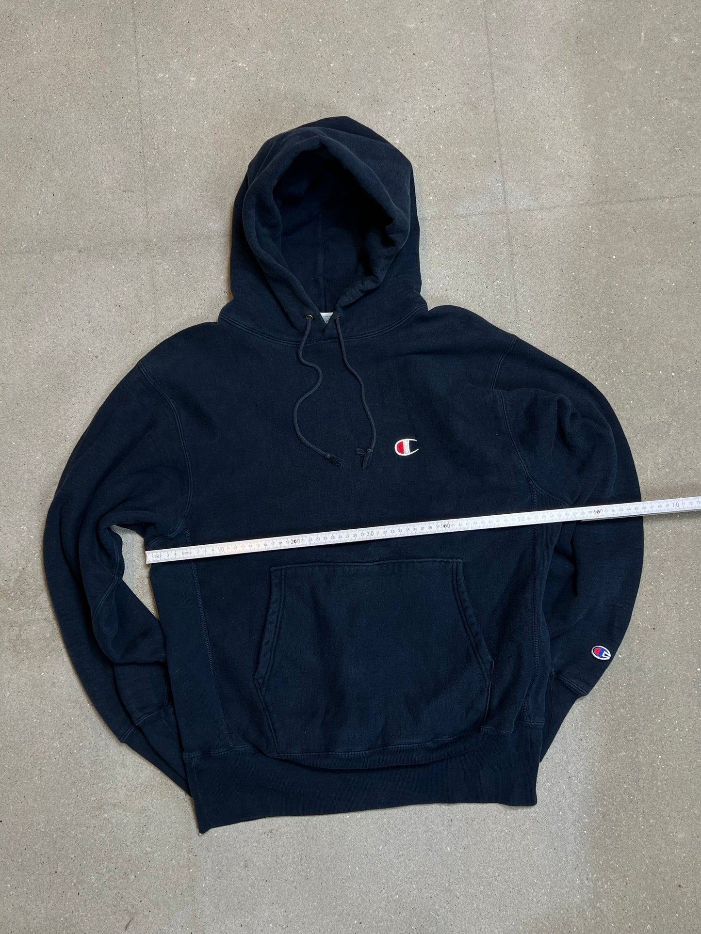 90s HEAVYWEIGHT VINTAGE CHAMPION BLANK HOODIE (LARGE)