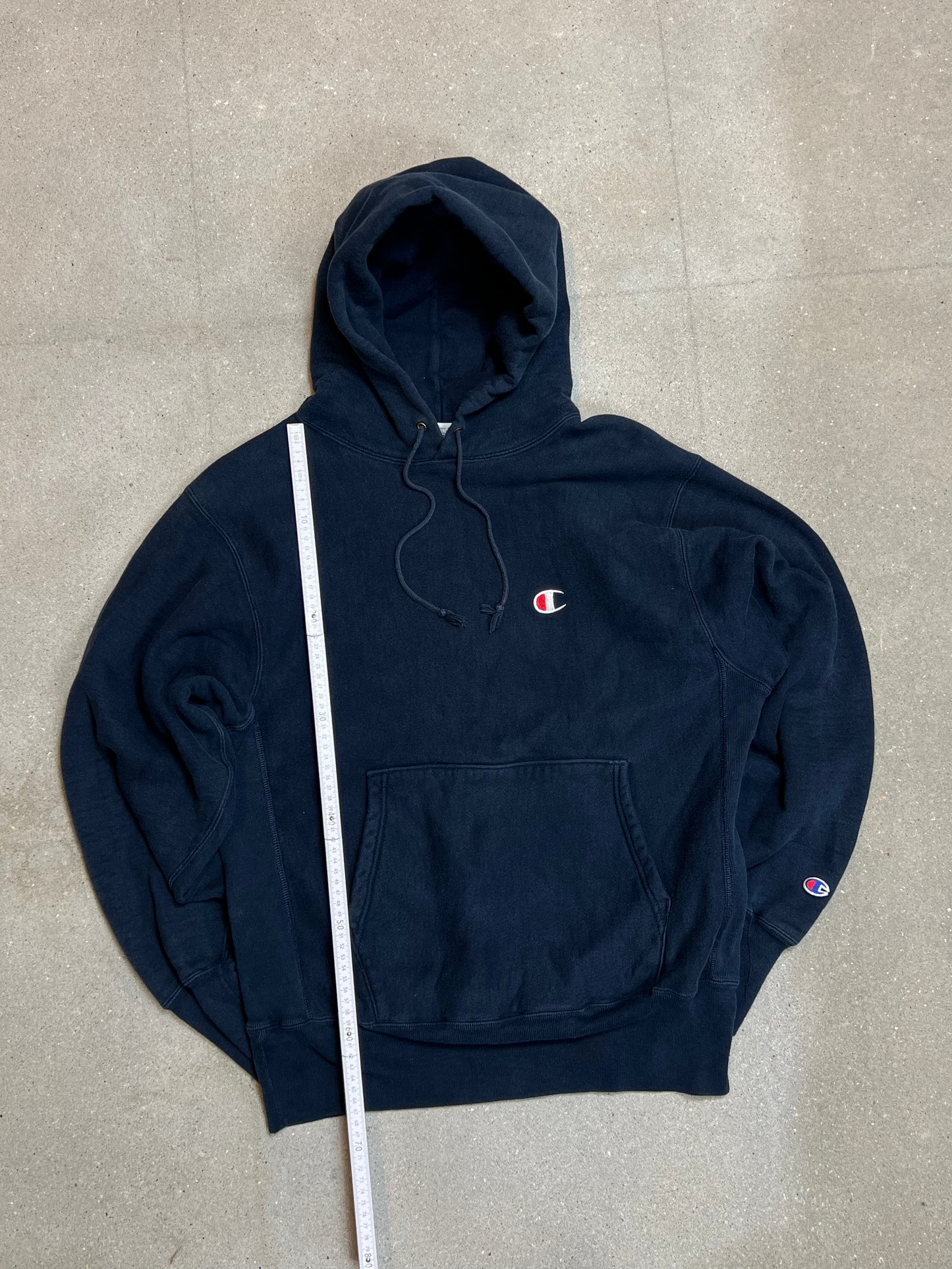 90s HEAVYWEIGHT VINTAGE CHAMPION BLANK HOODIE (LARGE)