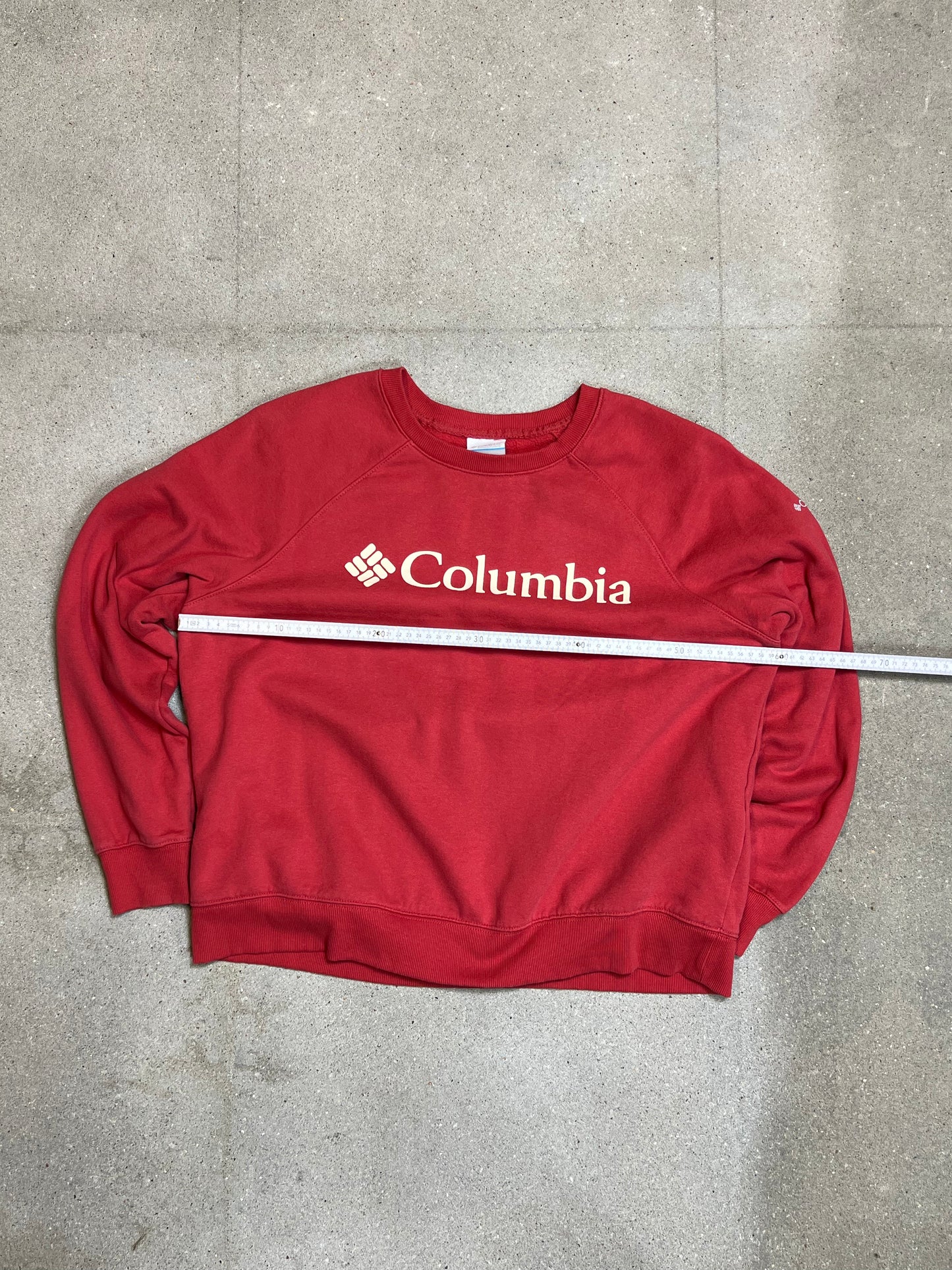 RASPBERRY VINTAGE COLUMBIA BOXY SWEATSHIRT (XLARGE)