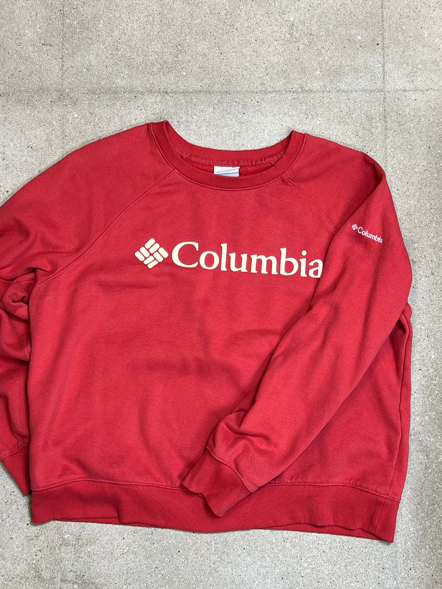 RASPBERRY VINTAGE COLUMBIA BOXY SWEATSHIRT (XLARGE)