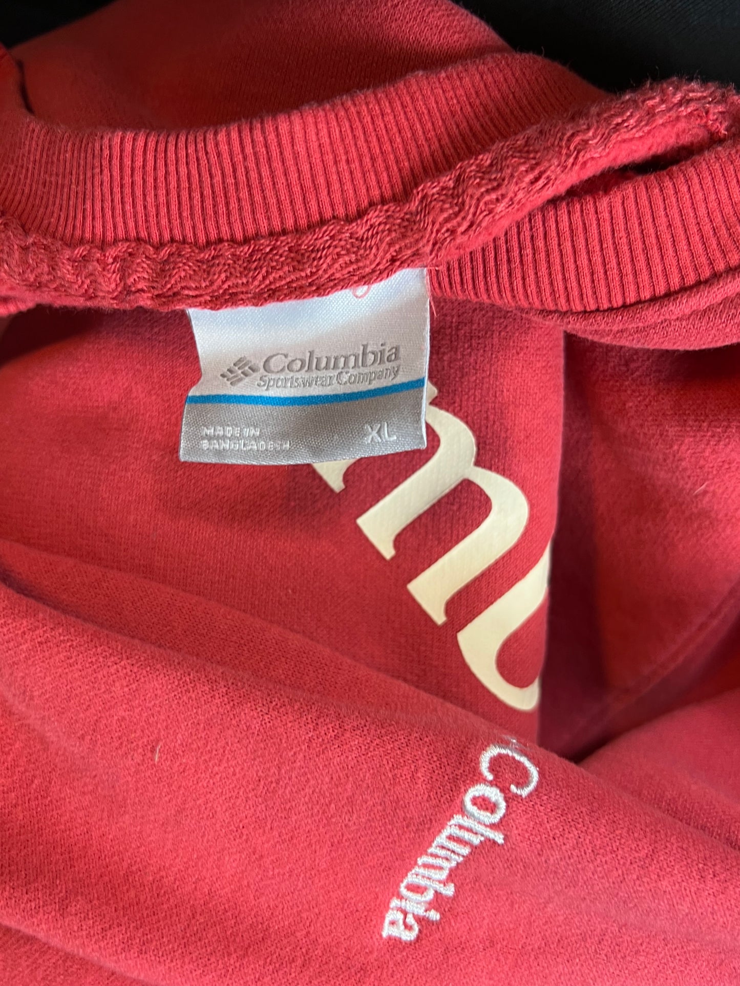 RASPBERRY VINTAGE COLUMBIA BOXY SWEATSHIRT (XLARGE)