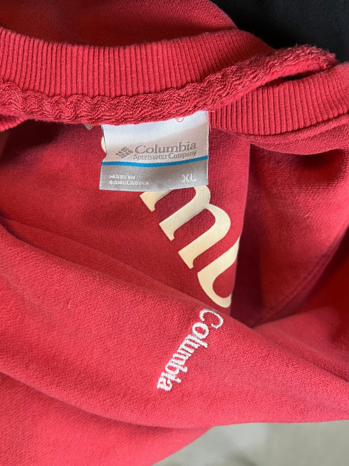 RASPBERRY VINTAGE COLUMBIA BOXY SWEATSHIRT (XLARGE)