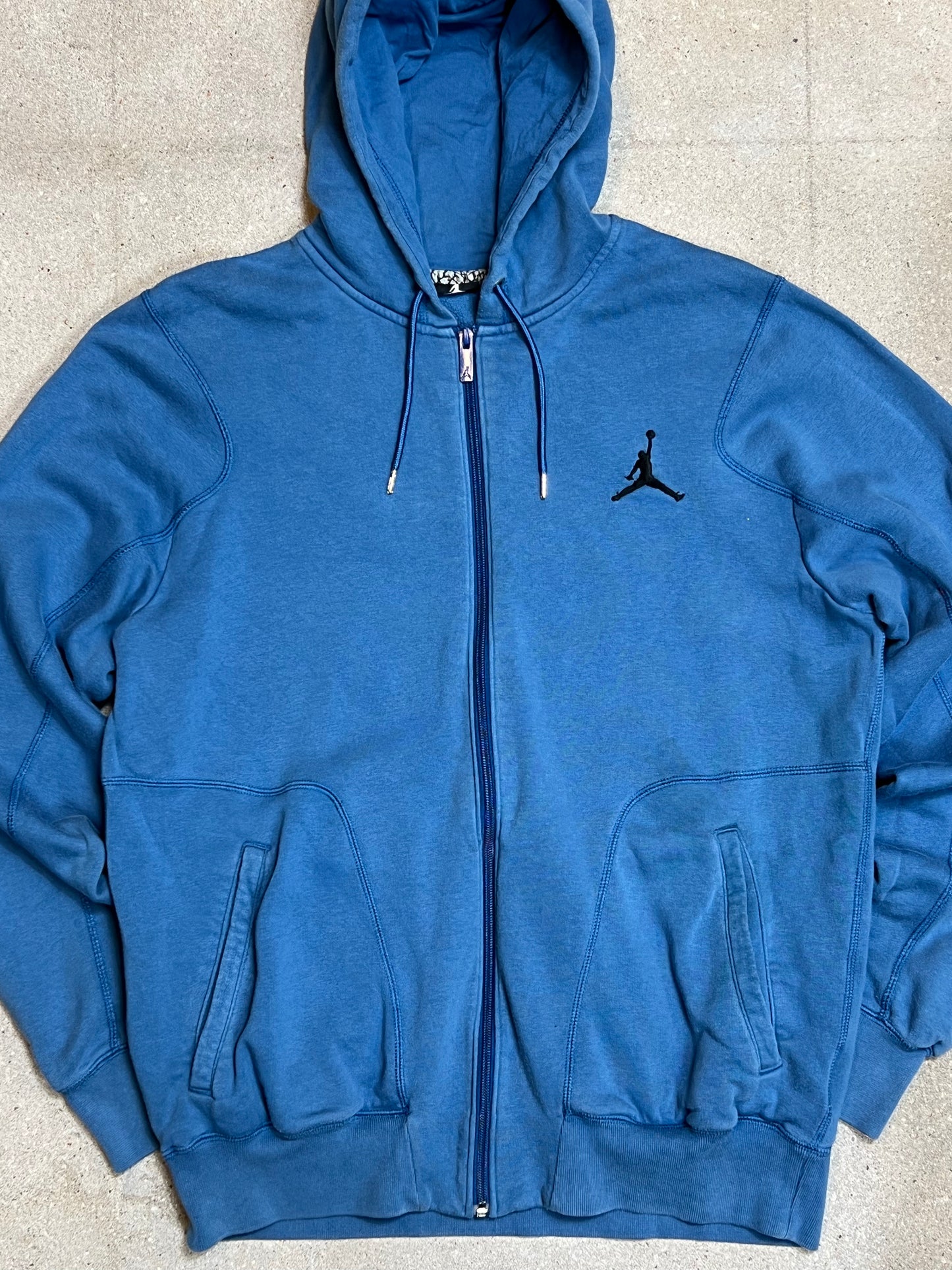 KÖNIGLICHER BLAUER VINTAGE NIKE JORDAN ZIP HOODIE (GROSS)