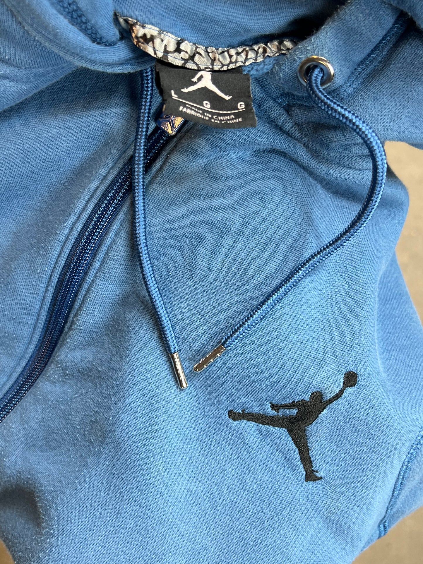 KÖNIGLICHER BLAUER VINTAGE NIKE JORDAN ZIP HOODIE (GROSS)