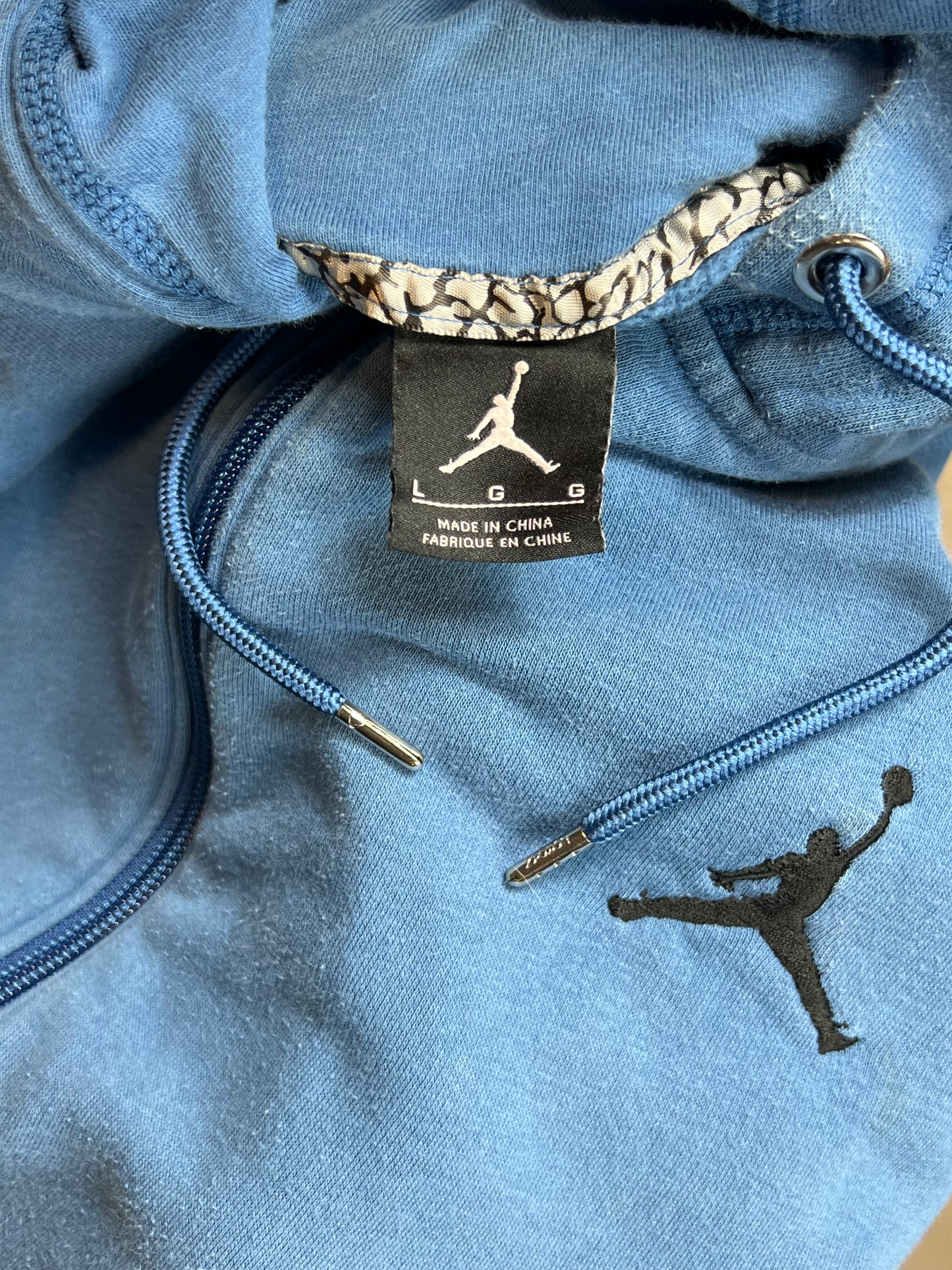 KÖNIGLICHER BLAUER VINTAGE NIKE JORDAN ZIP HOODIE (GROSS)