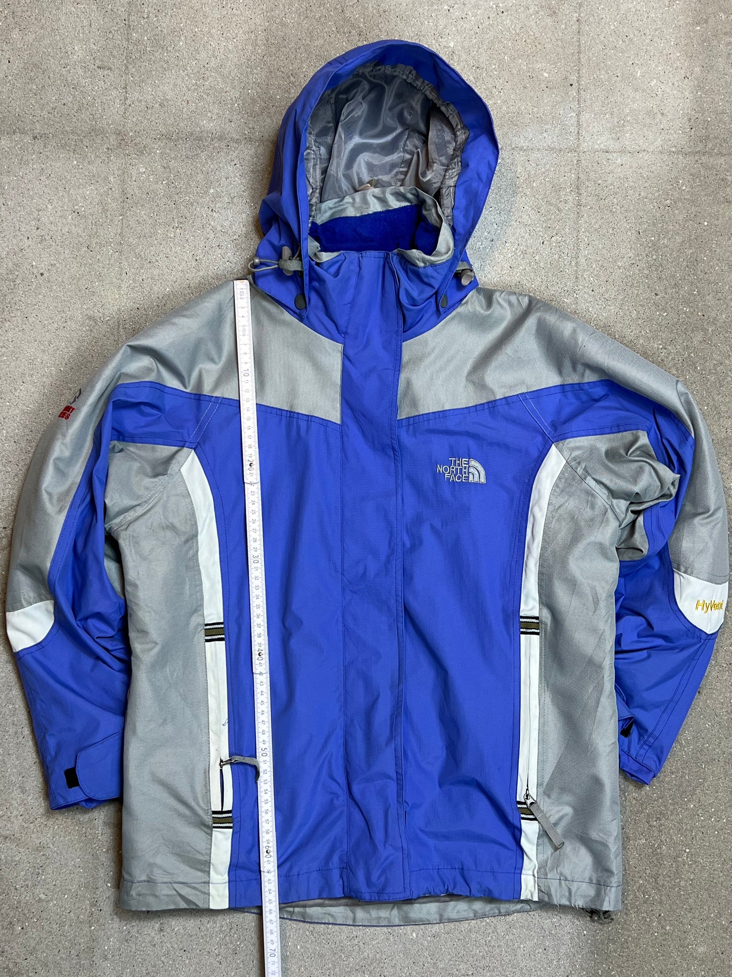GREY BLUE LILA THE NORTH FACE 2-in-1 HYVENT SUMMIT SERIES JACKET (SMALL)