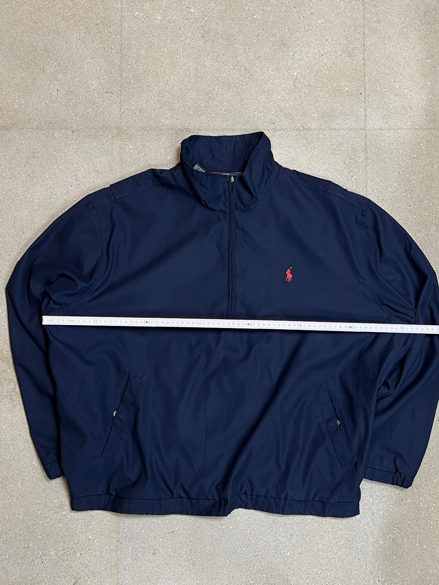 NAVY VINTAGE RALPH LAUREN ANORAK BOMBER JACKET (XLARGE)