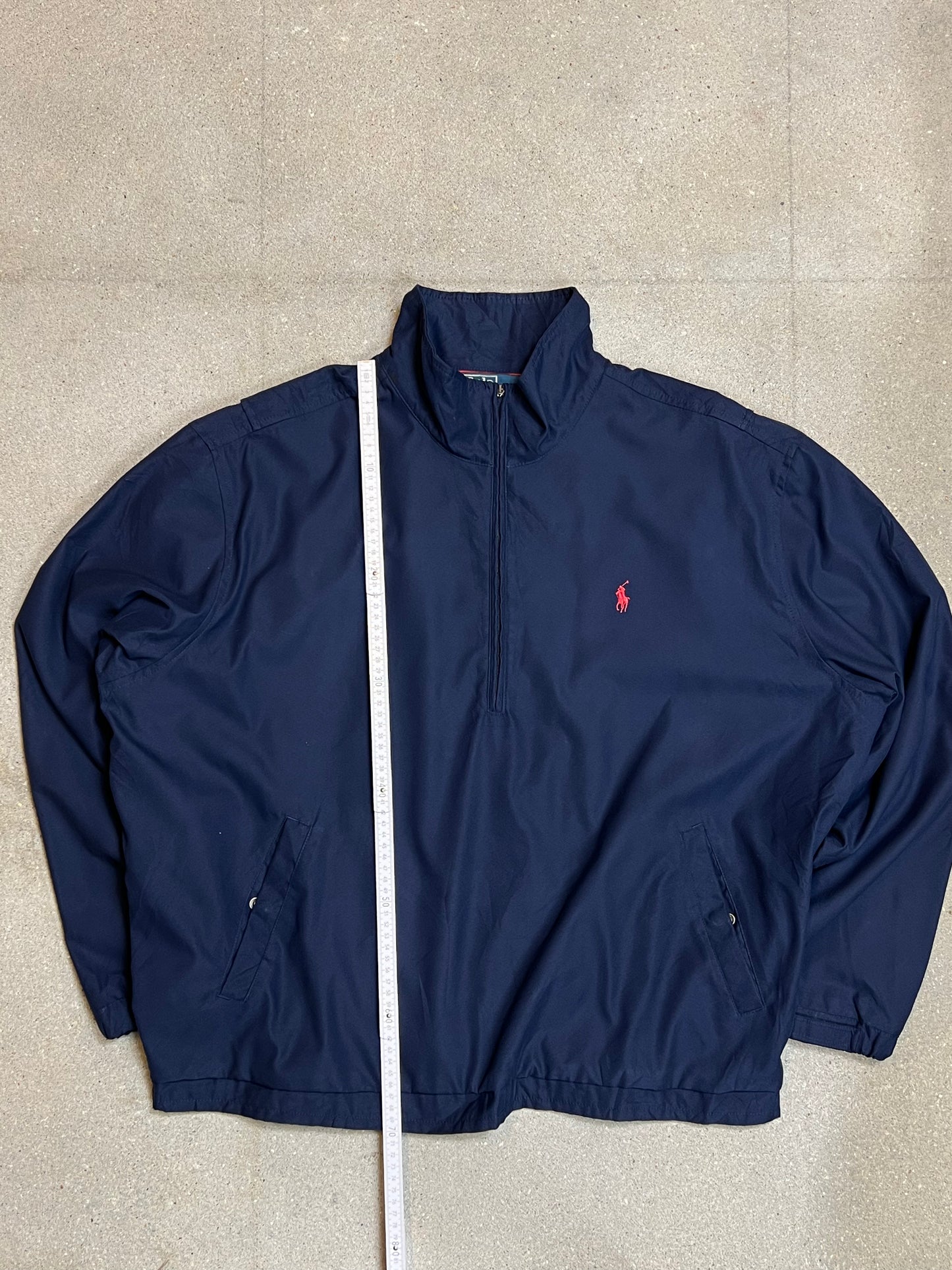 NAVY VINTAGE RALPH LAUREN ANORAK BOMBER JACKET (XLARGE)