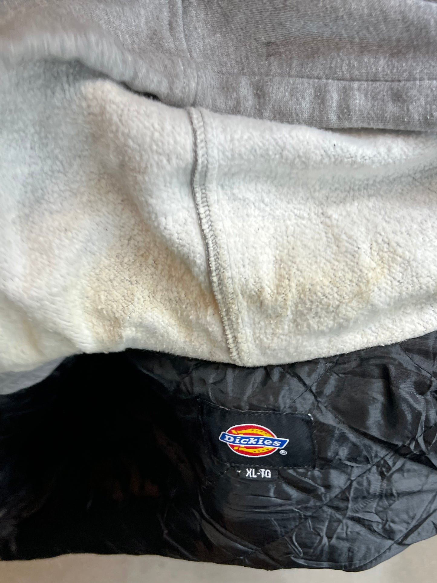 CHECKED BLACK BROWN VINTAGE DICKIES PADDED WORK JACKET (XLARGE)