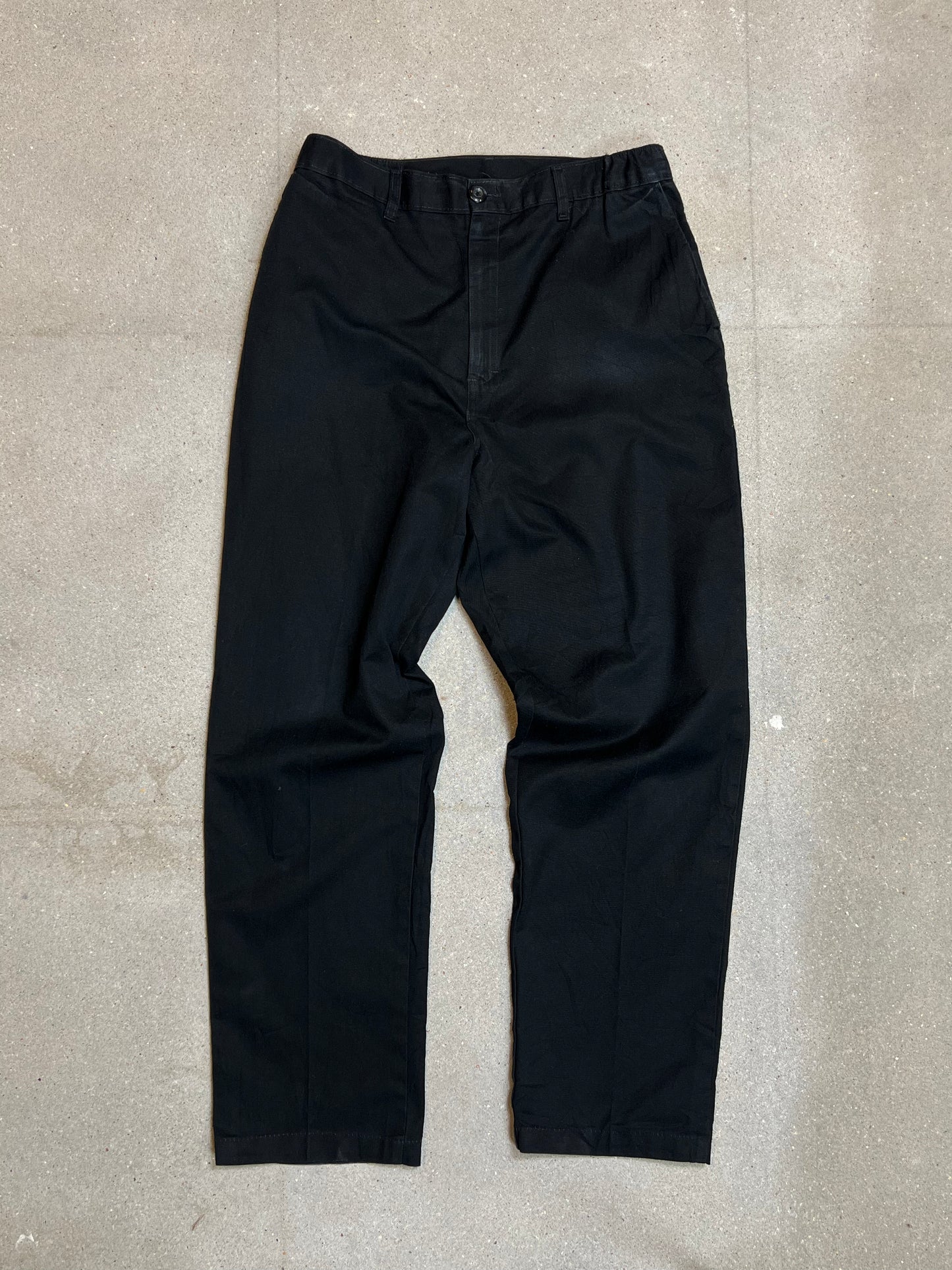 BLACK VINTAGE 90s DICKIES WORKER PANTS MADE IN MEXICO (W30"L30")
