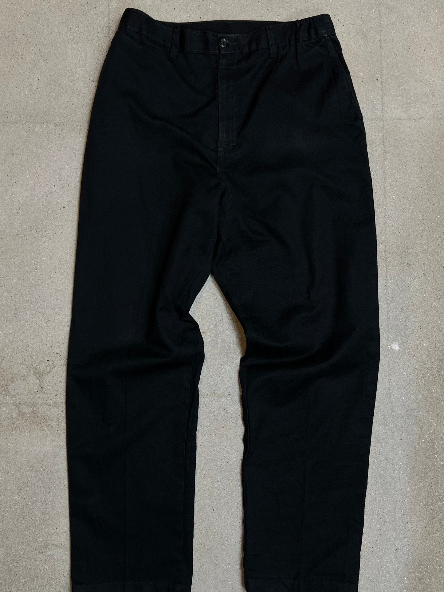 BLACK VINTAGE 90s DICKIES WORKER PANTS MADE IN MEXICO (W30"L30")
