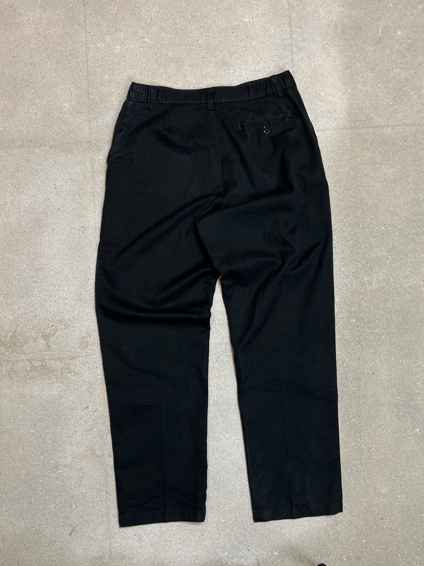 BLACK VINTAGE 90s DICKIES WORKER PANTS MADE IN MEXICO (W30"L30")