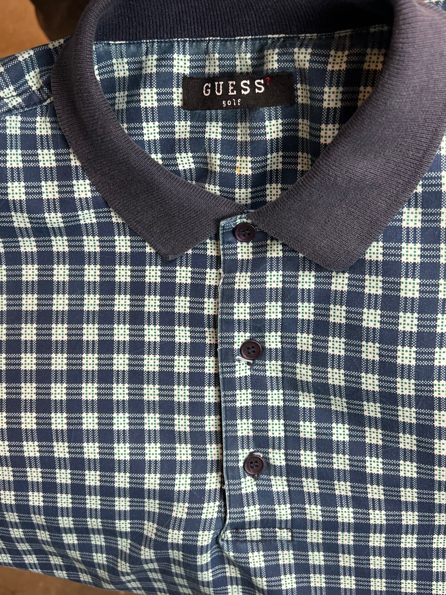 Vintage Guess Golf 90s inspired Rugby Longsleeve Polo Sweatshirt XL/XXL