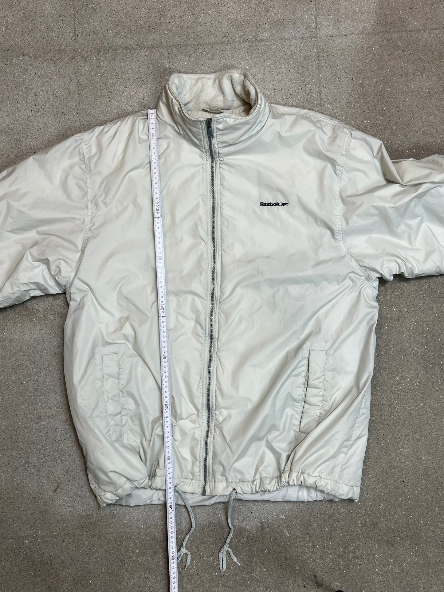 Wit Créme vintage Reebok Padded Coach jacket (XL)