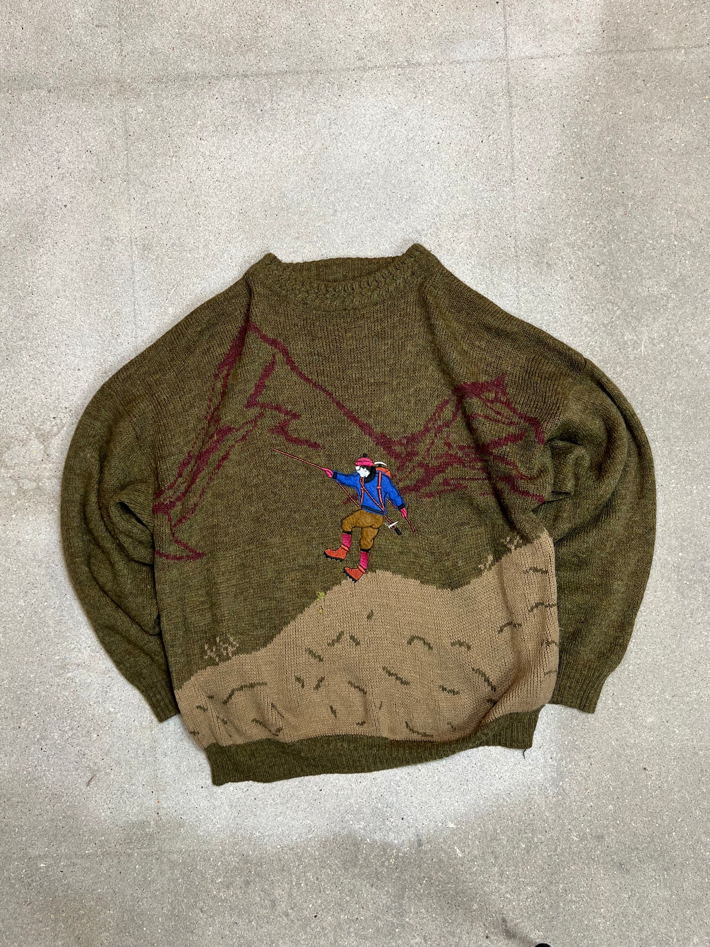 Unbranded 80s Mountain Climber knit (M)