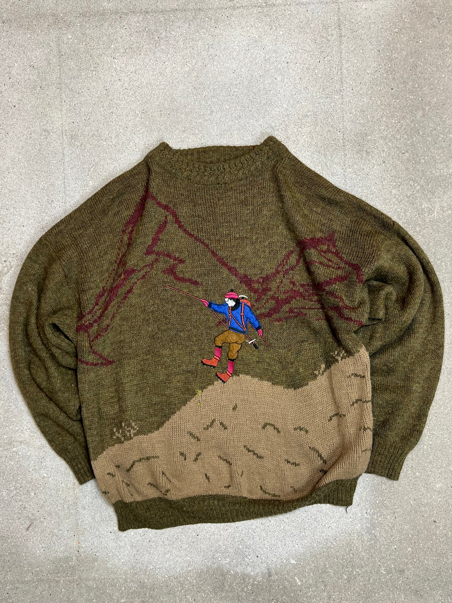 Unbranded 80s Mountain Climber knit (M)