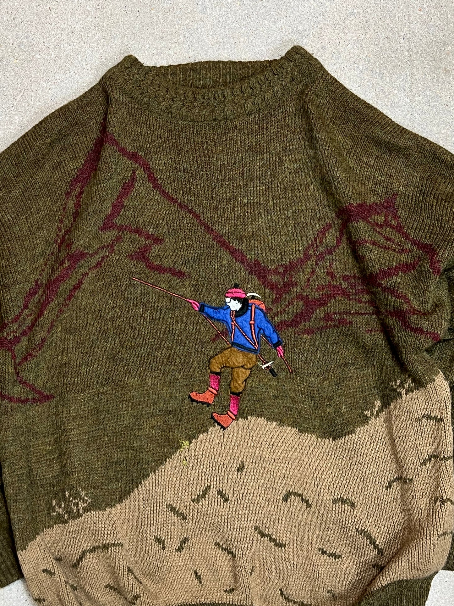 Unbranded 80s Mountain Climber knit (M)