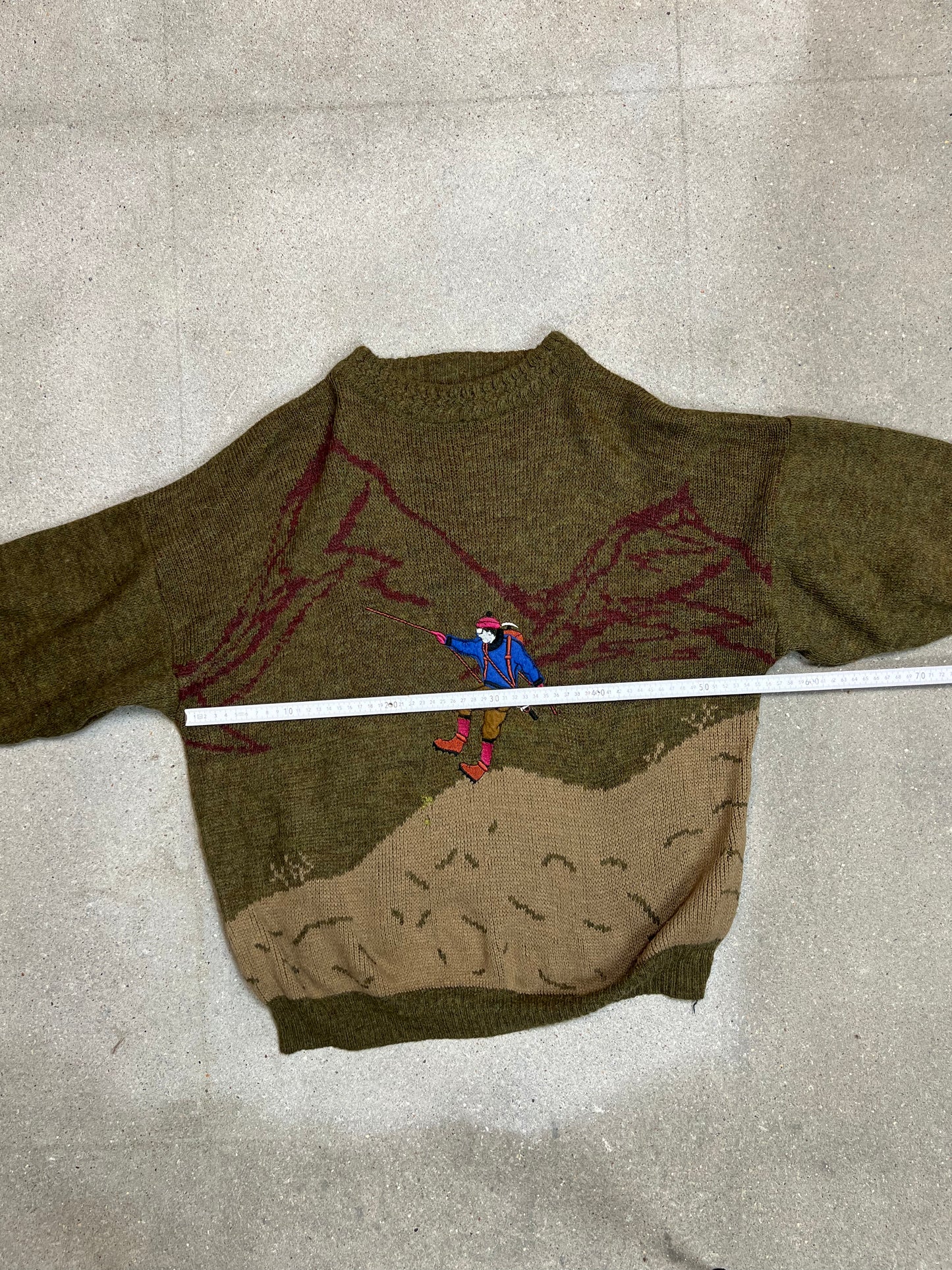 Unbranded 80s Mountain Climber knit (M)