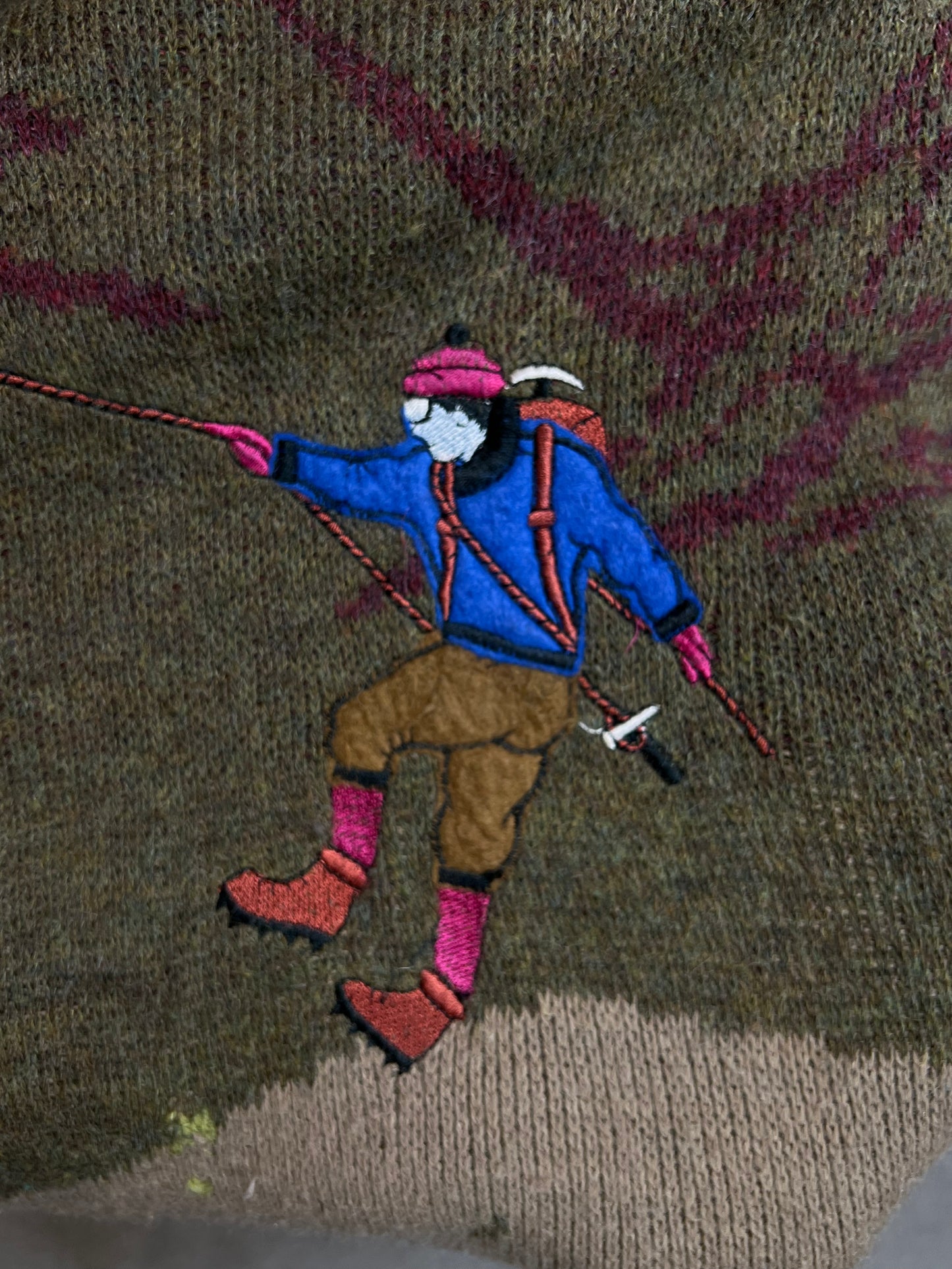 Unbranded 80s Mountain Climber knit (M)