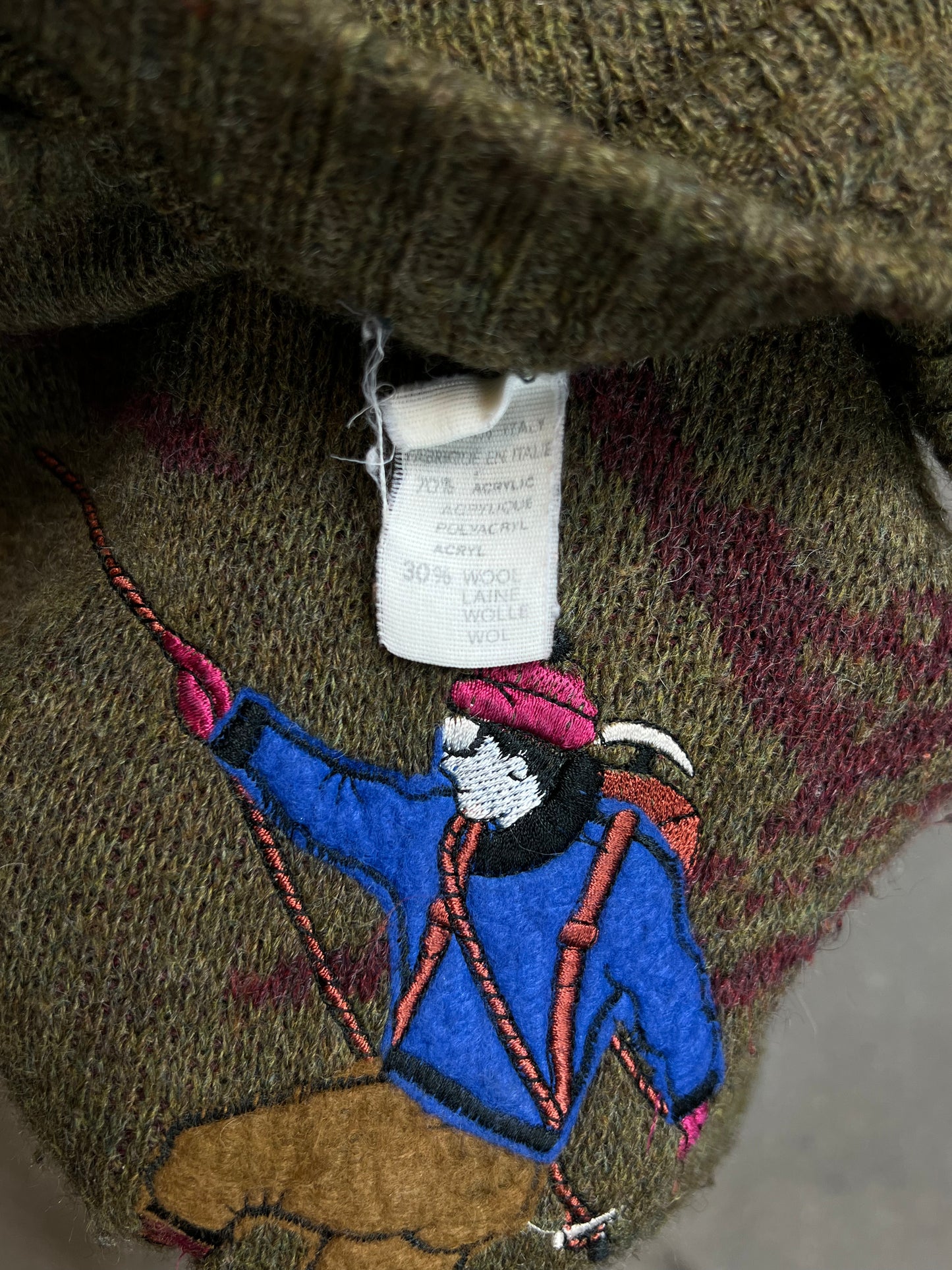 Unbranded 80s Mountain Climber knit (M)