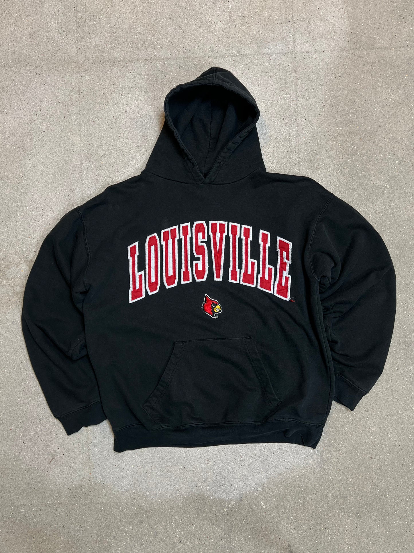 Black Louisville Cardinals American football NFL Varsity Hoodie (Large)