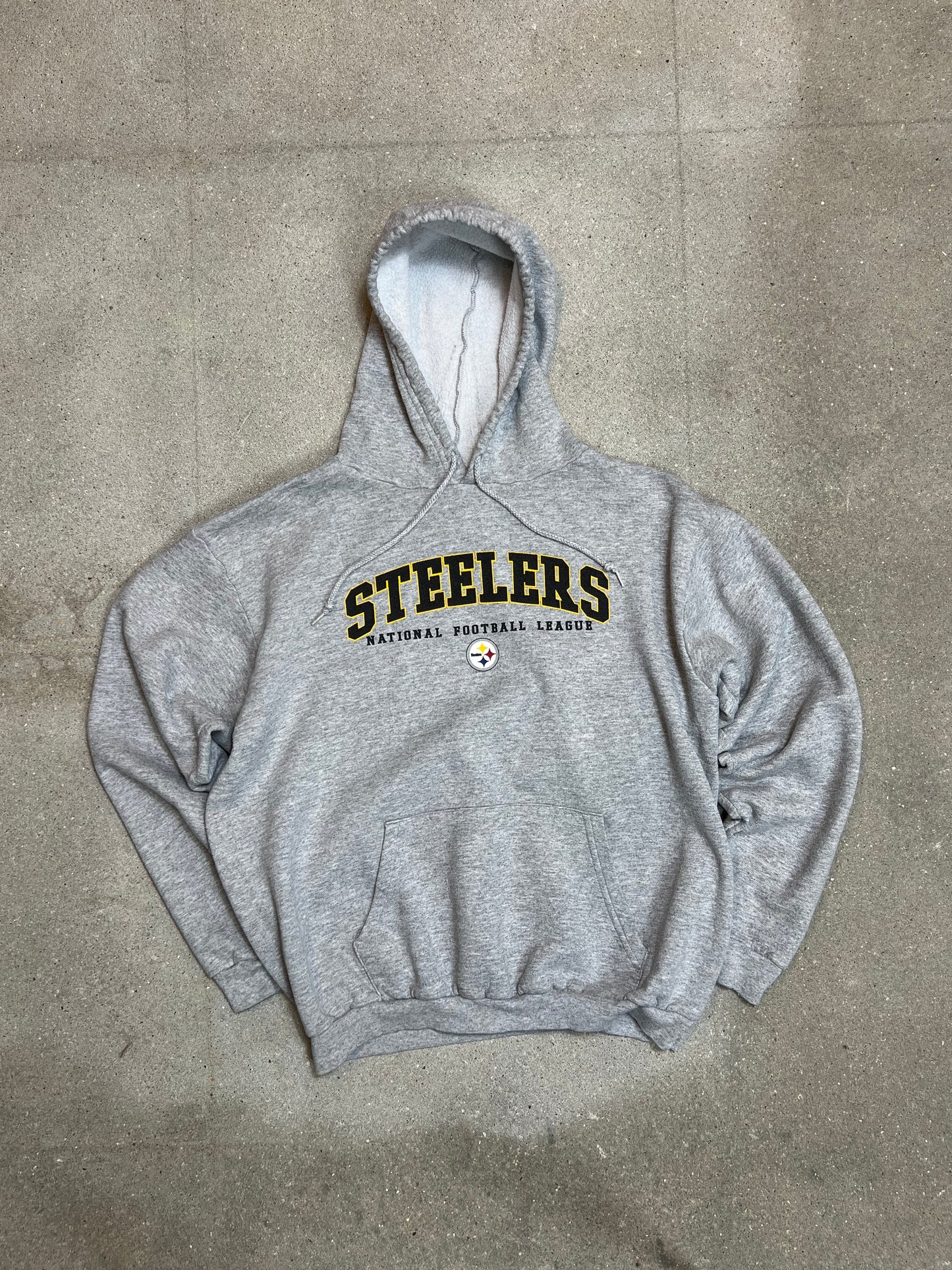 Heather Grey Pittsburgh Steelers NFL Varsity Hoodie