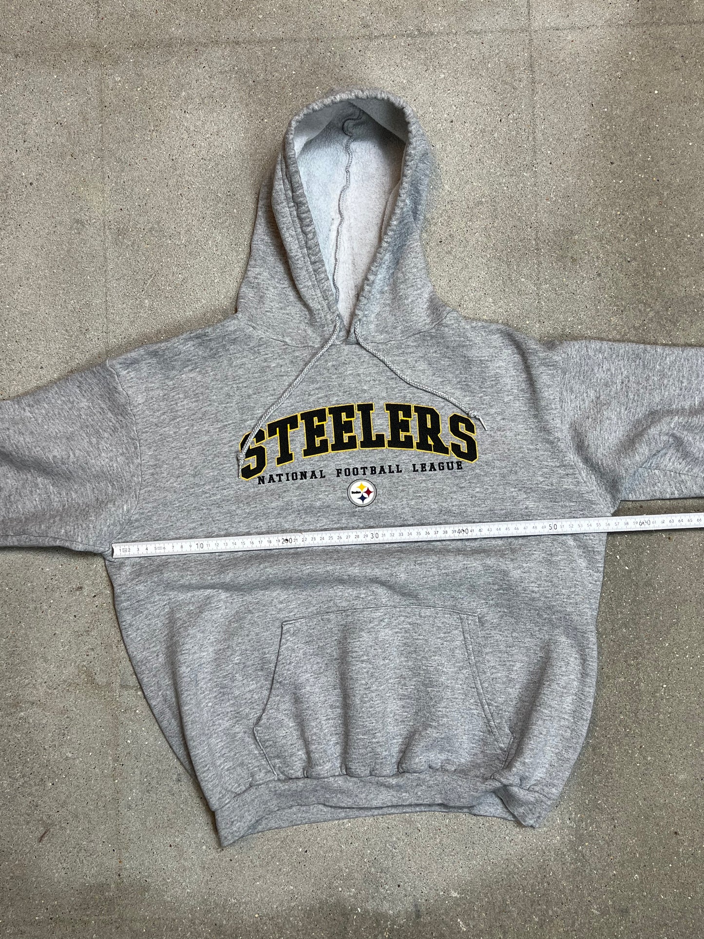 Heather Grey Pittsburgh Steelers NFL Varsity Hoodie