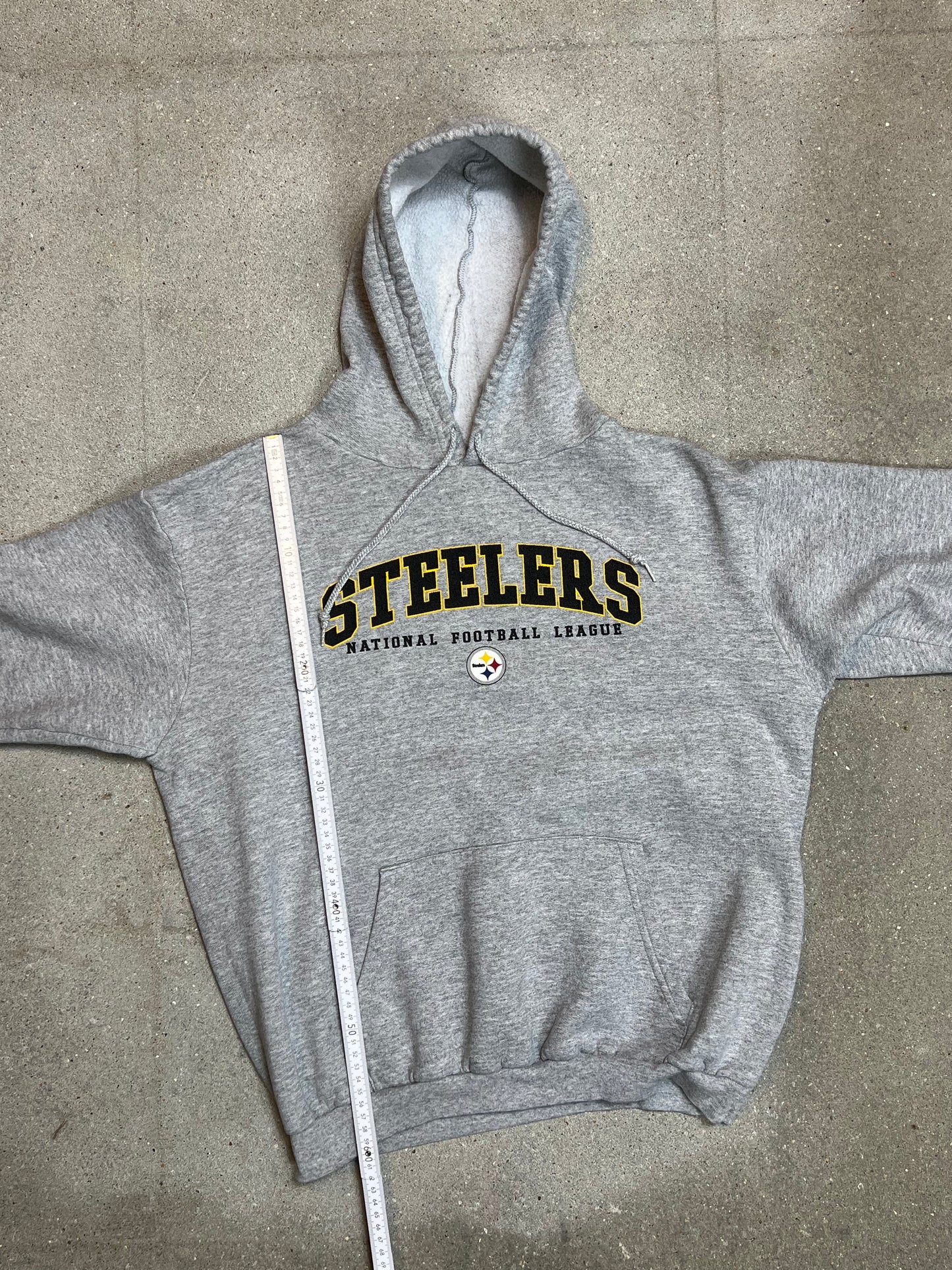 Heather Grey Pittsburgh Steelers NFL Varsity Hoodie