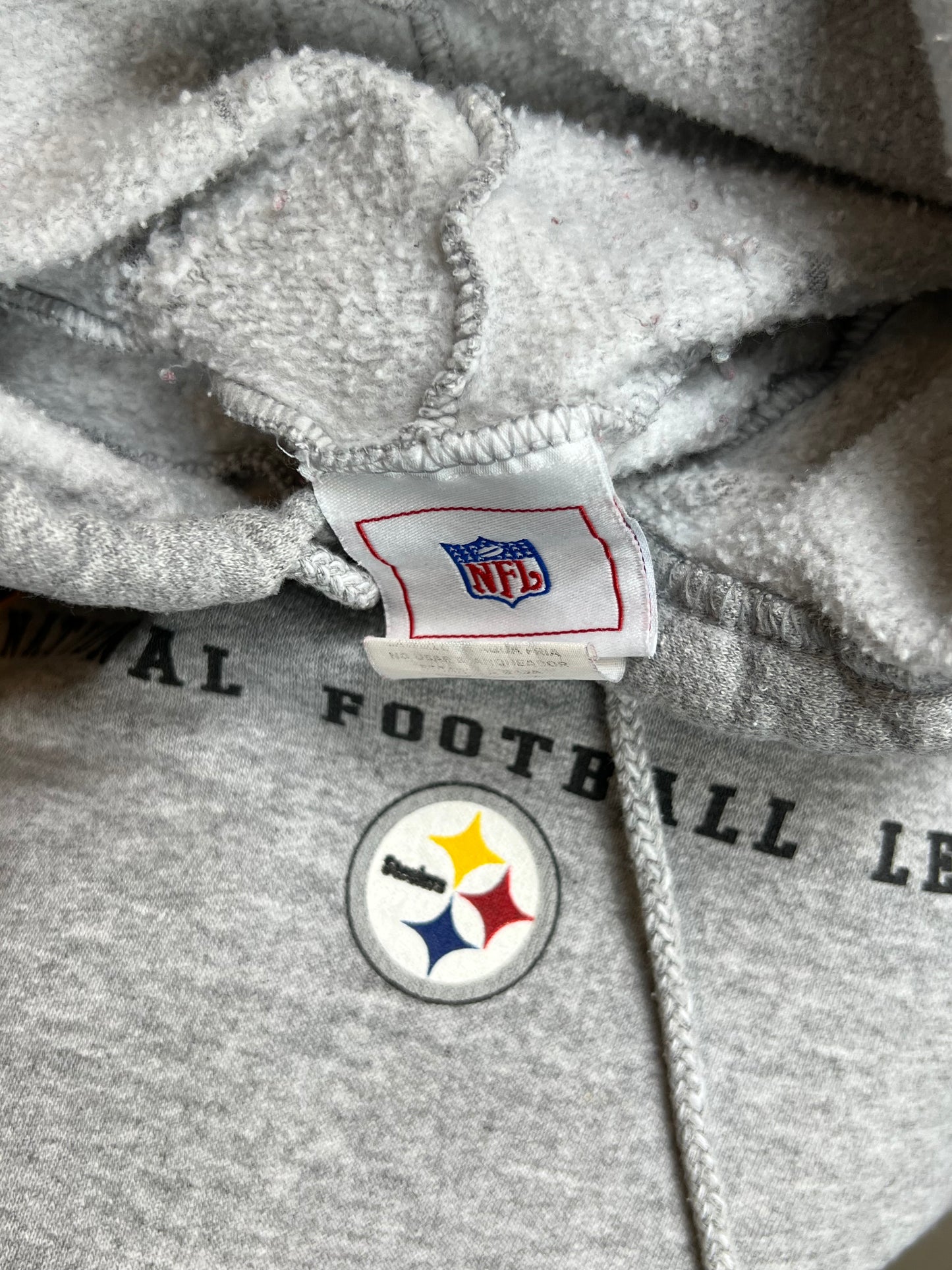 Heather Grey Pittsburgh Steelers NFL Varsity Hoodie