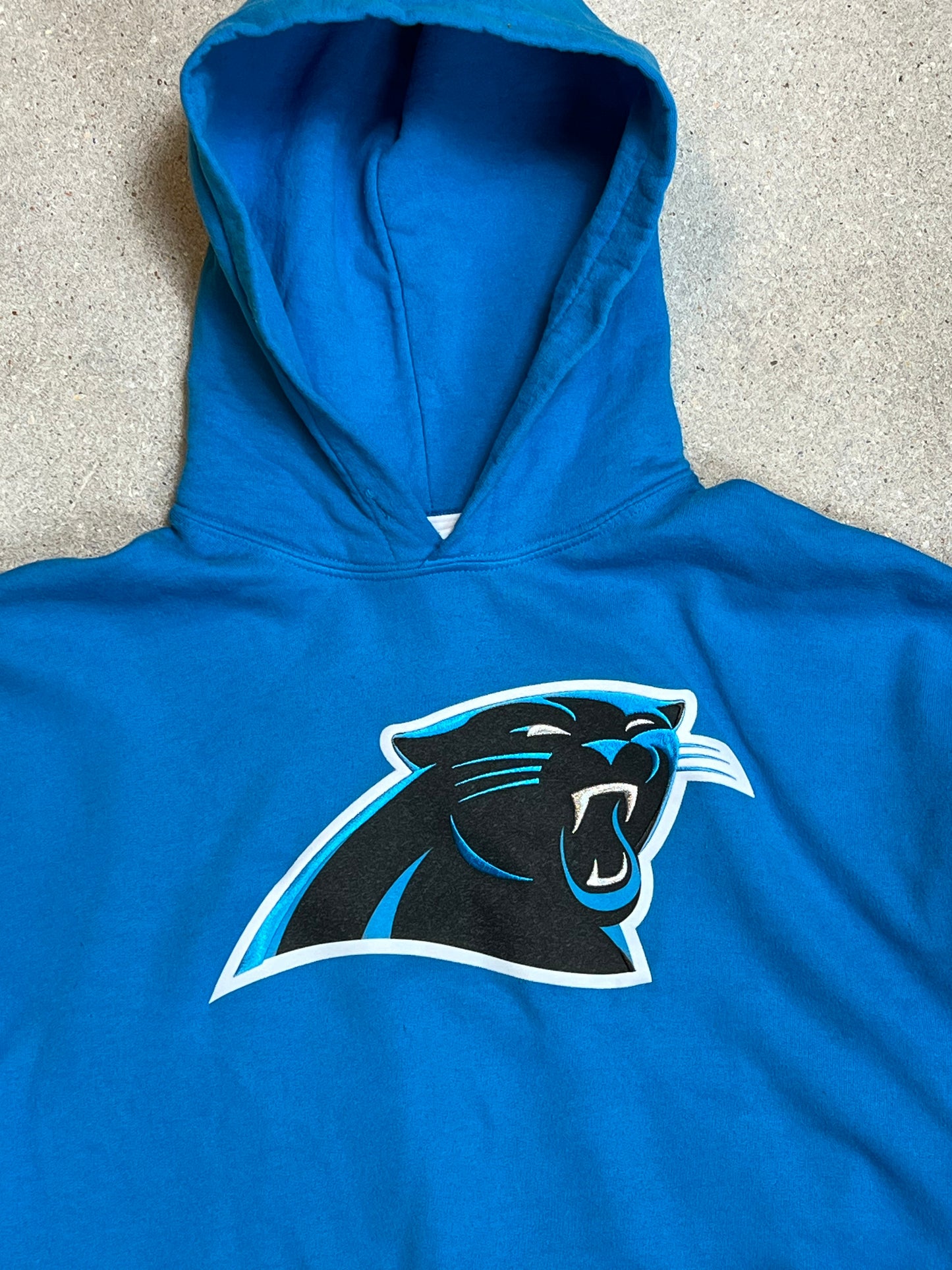 Blue Carolina Panthers American Football NFL Varsity Hoodie (Medium)