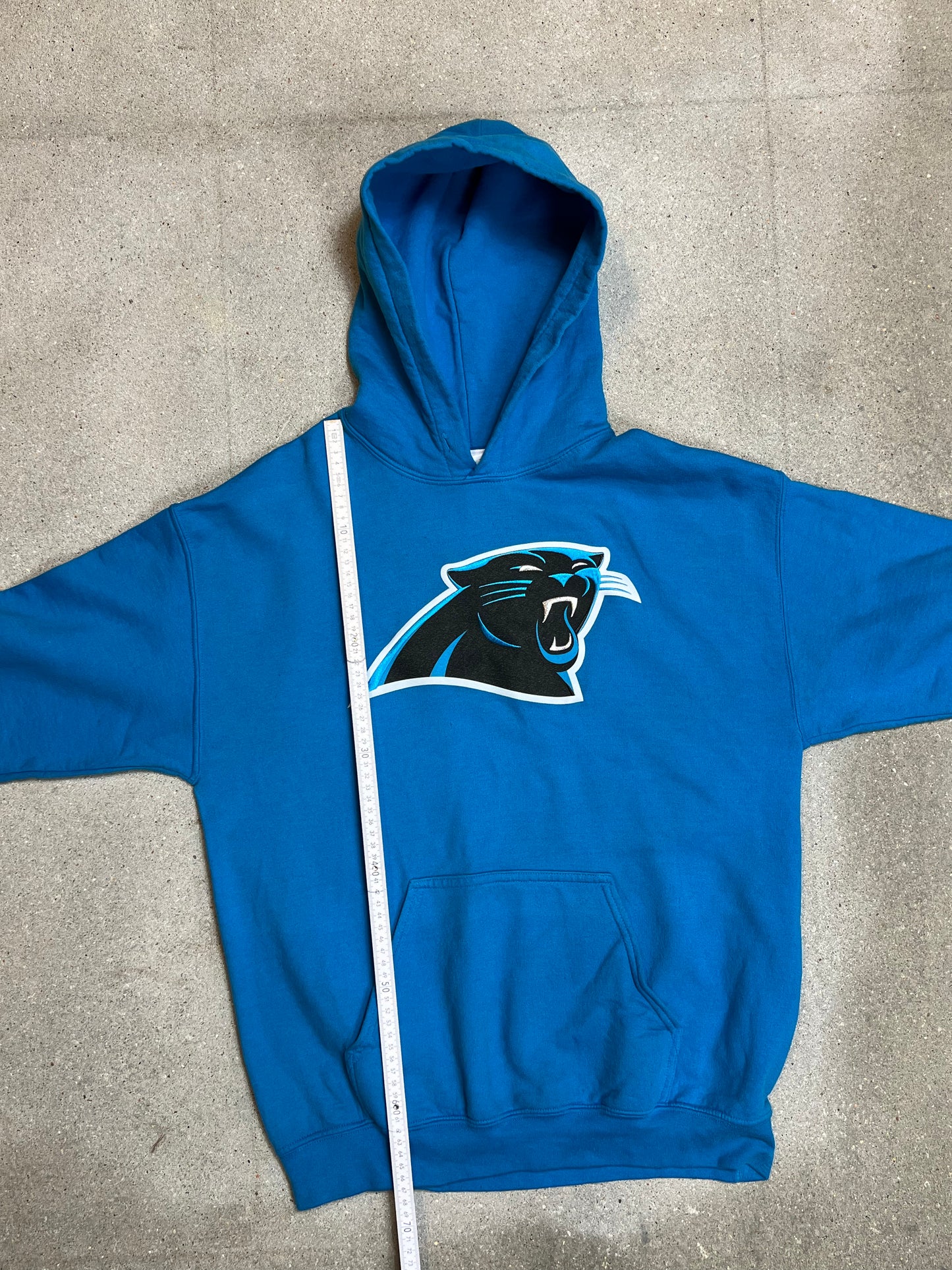 Blue Carolina Panthers American Football NFL Varsity Hoodie (Medium)