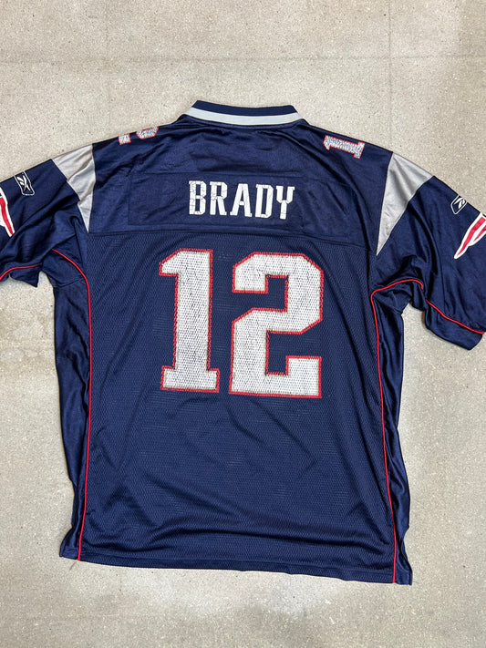 Reebok On Field New England Patriots #12 Tom Brady NFL Jersey Stitched (52 / XL)