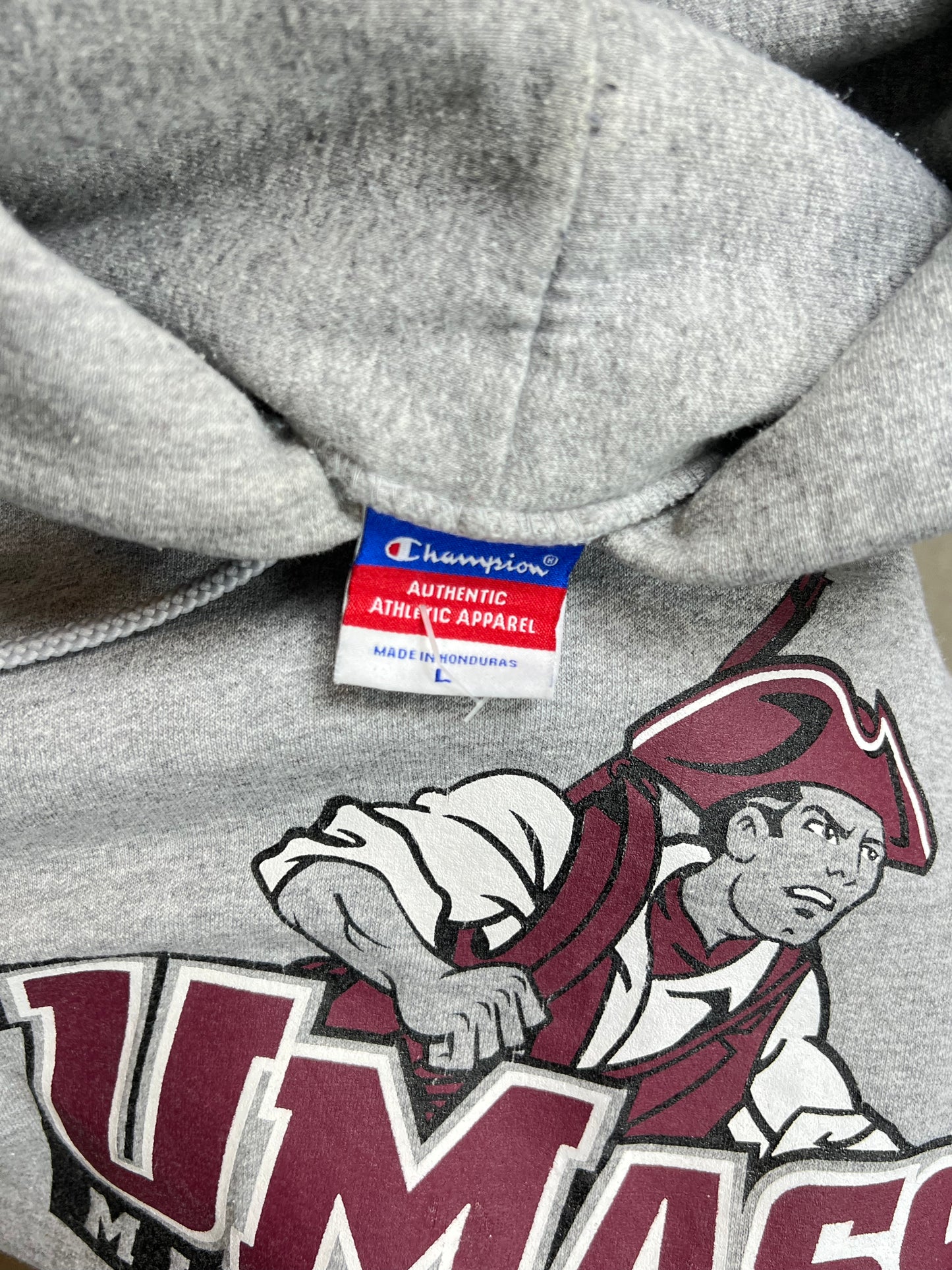 Massachusetts Umass Minutemen American football Varsity Hoodie (Large)