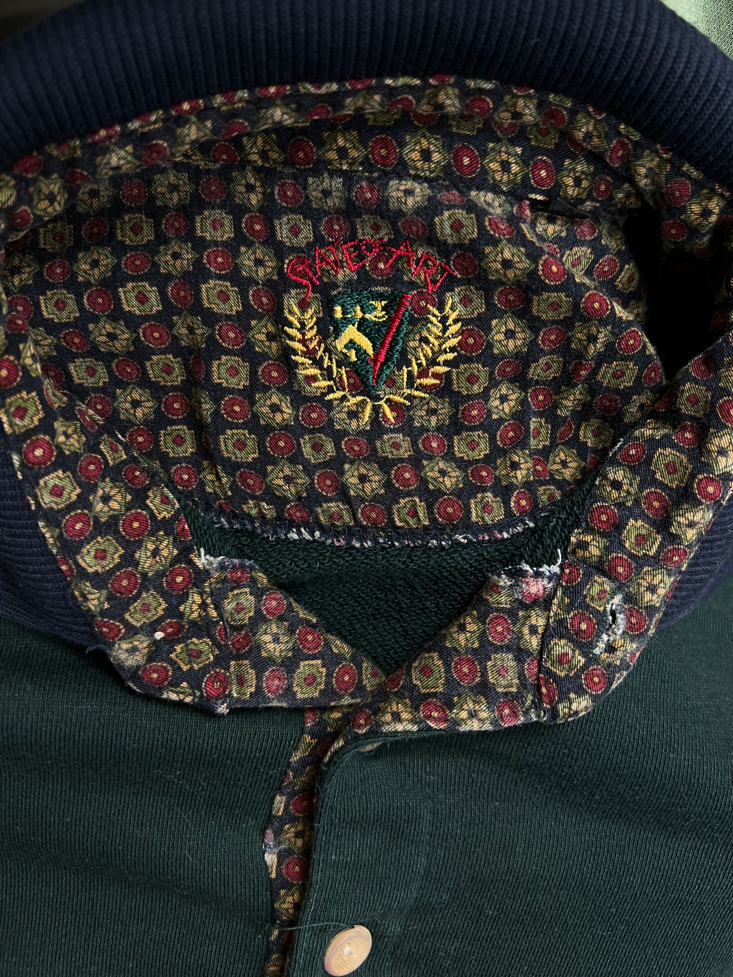 Vintage 90s State of Art Golf Open Rugby Longsleeve Polo (Large)