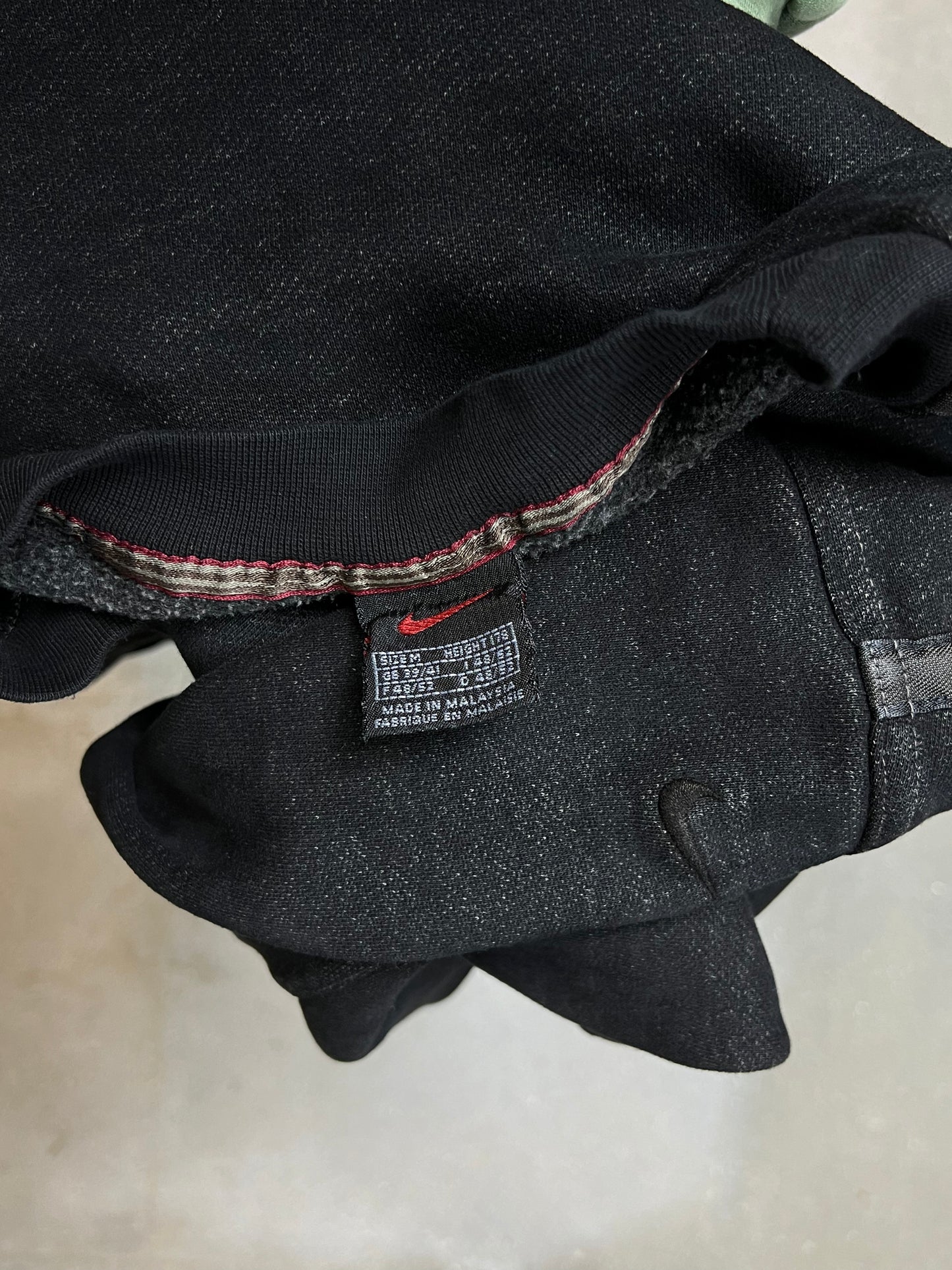 Black Melange Vintage y2k Nike Sweatshirt 2000s (Medium)
