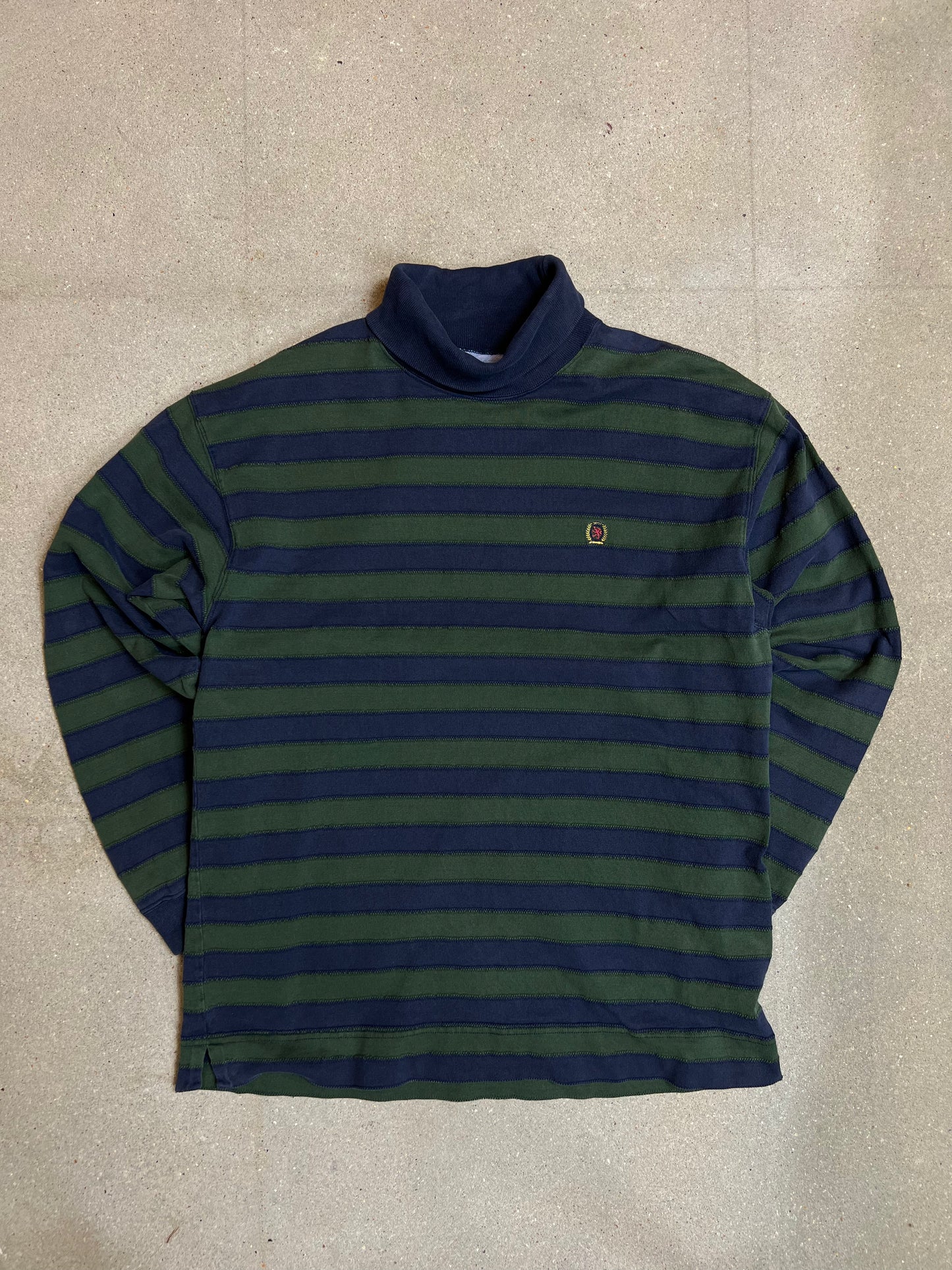 1990s vintage Tommy Hilfiger Cotton Stitched Turtleneck (Large/G)