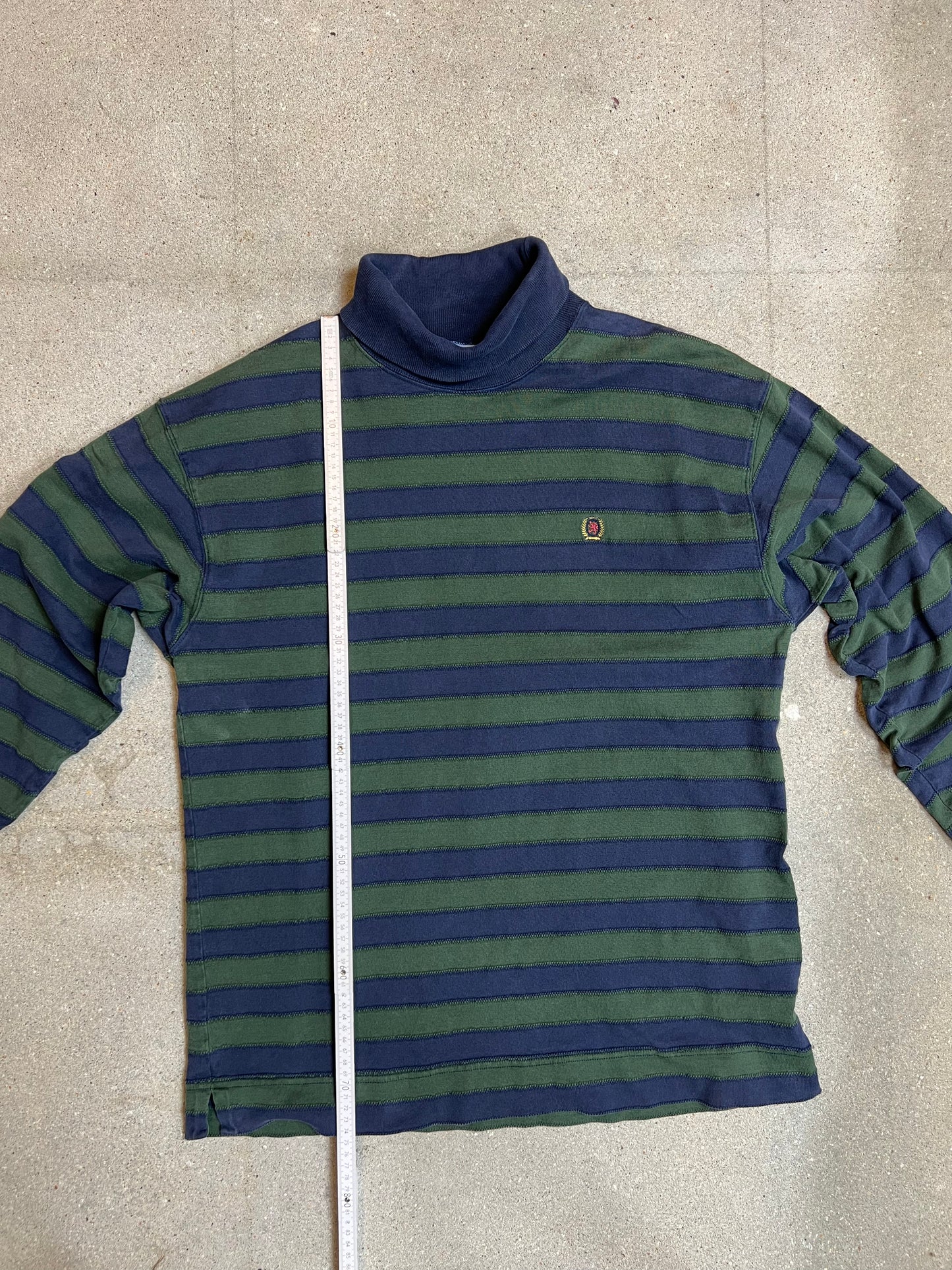 1990s vintage Tommy Hilfiger Cotton Stitched Turtleneck (Large/G)