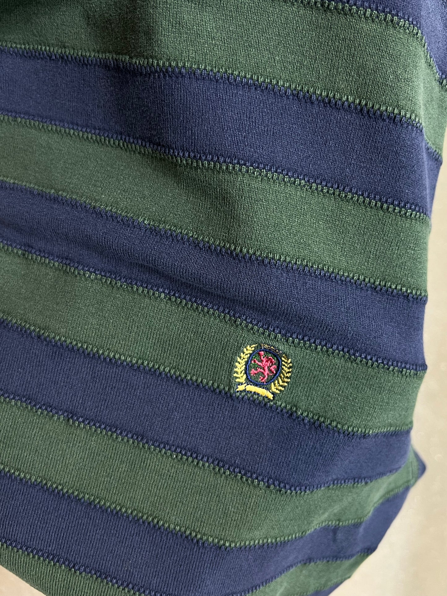 1990s vintage Tommy Hilfiger Cotton Stitched Turtleneck (Large/G)