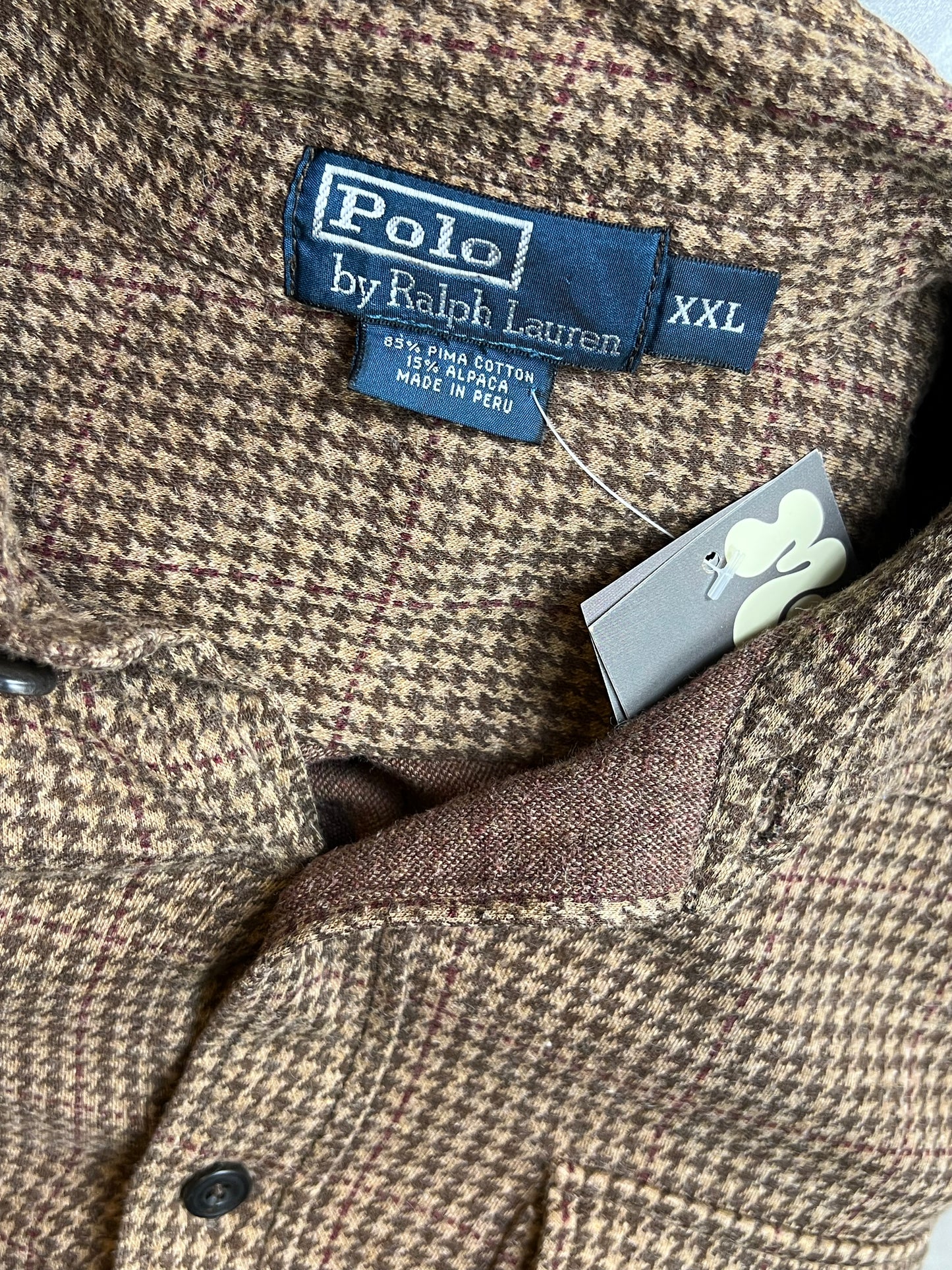 BLAU GESTREIFTES VINTAGE RALPH LAUREN HEMD (KLEIN)