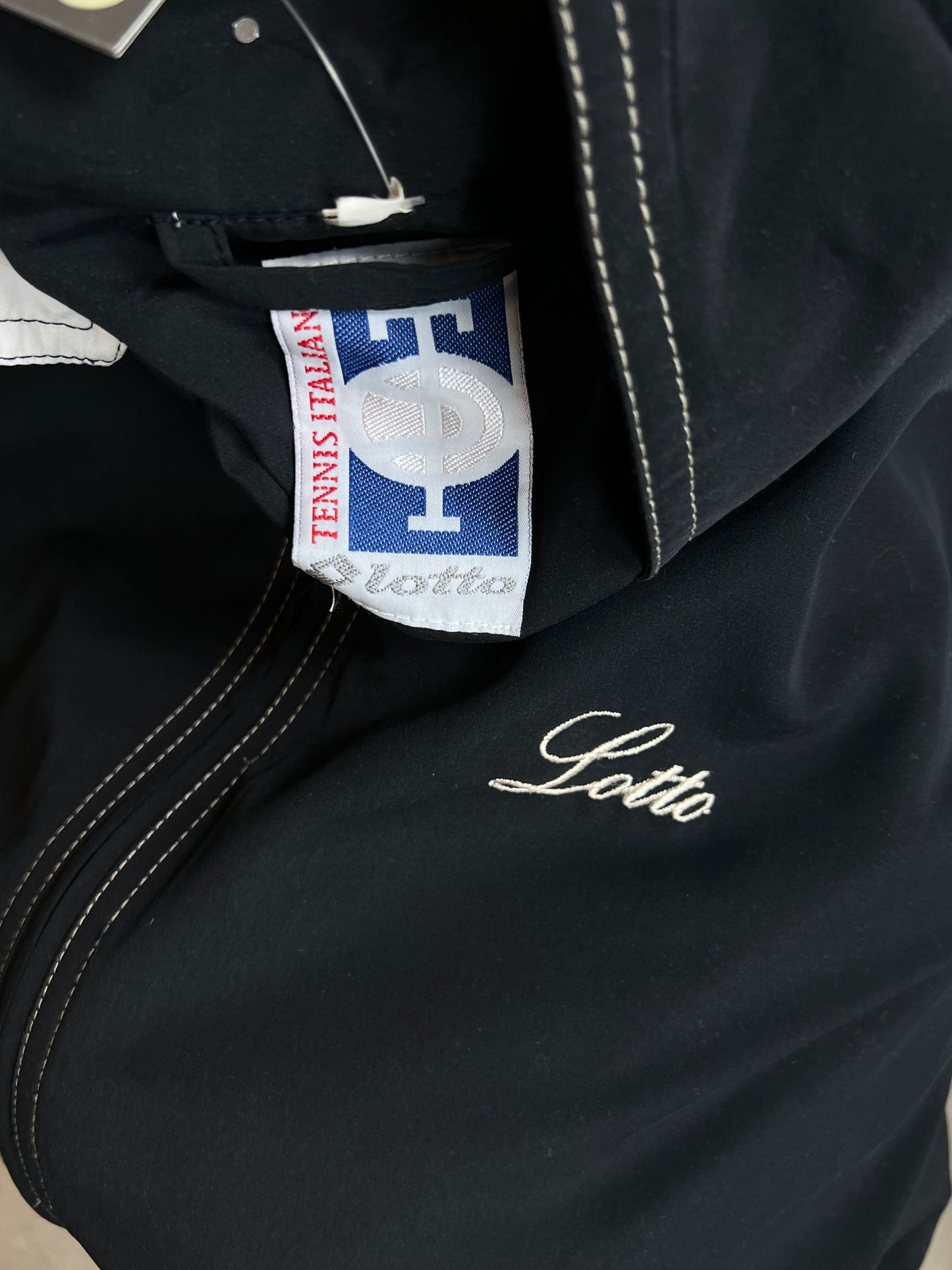 SCHWARZE VINTAGE ADIDAS ZIP TRAININGSJACKE (XL)
