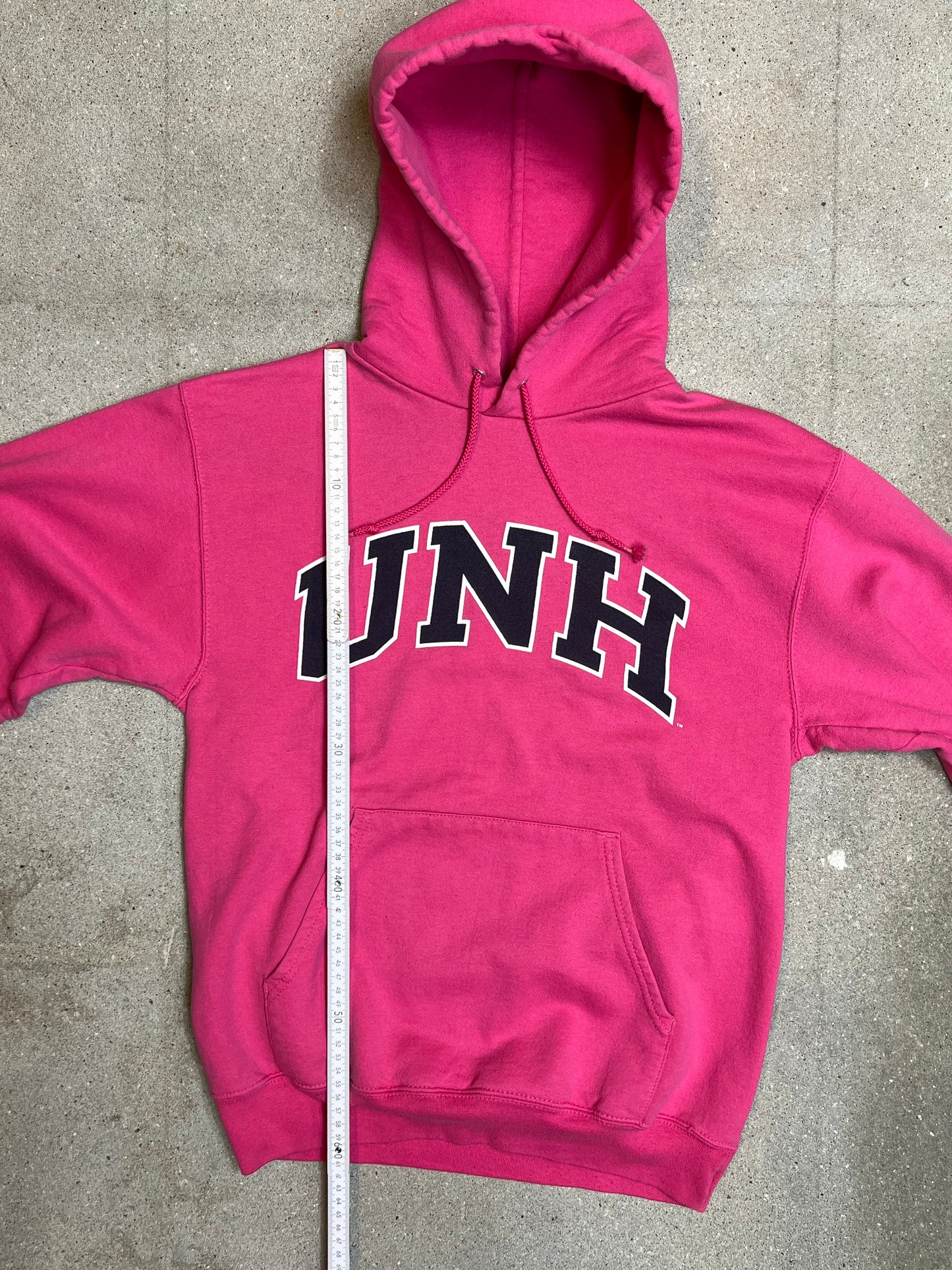 Pink Champion UNH Varsity USA Hoodie Made in Mexico (Small)